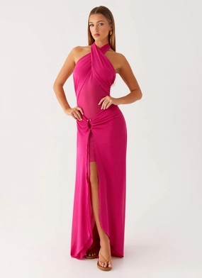Ericka Maxi Dress - Hot Pink Natural Style Polished Motion