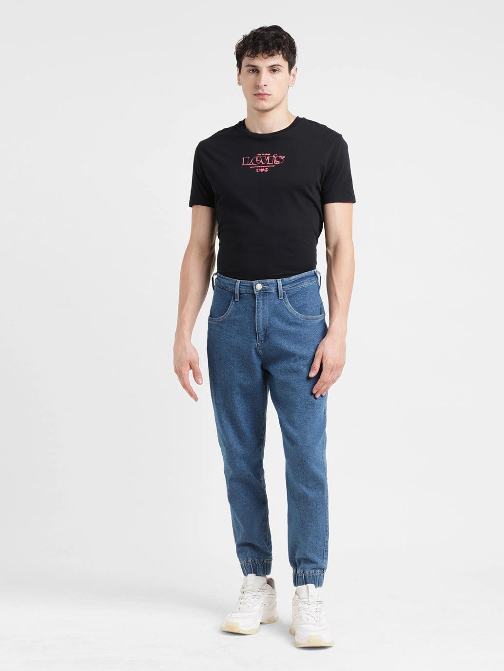 Casual Fit Men's Blue Regular Fit Joggers