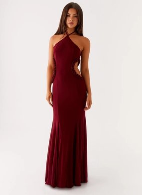 Breathable Feel Jemima Maxi Dress - Raspberry Wine