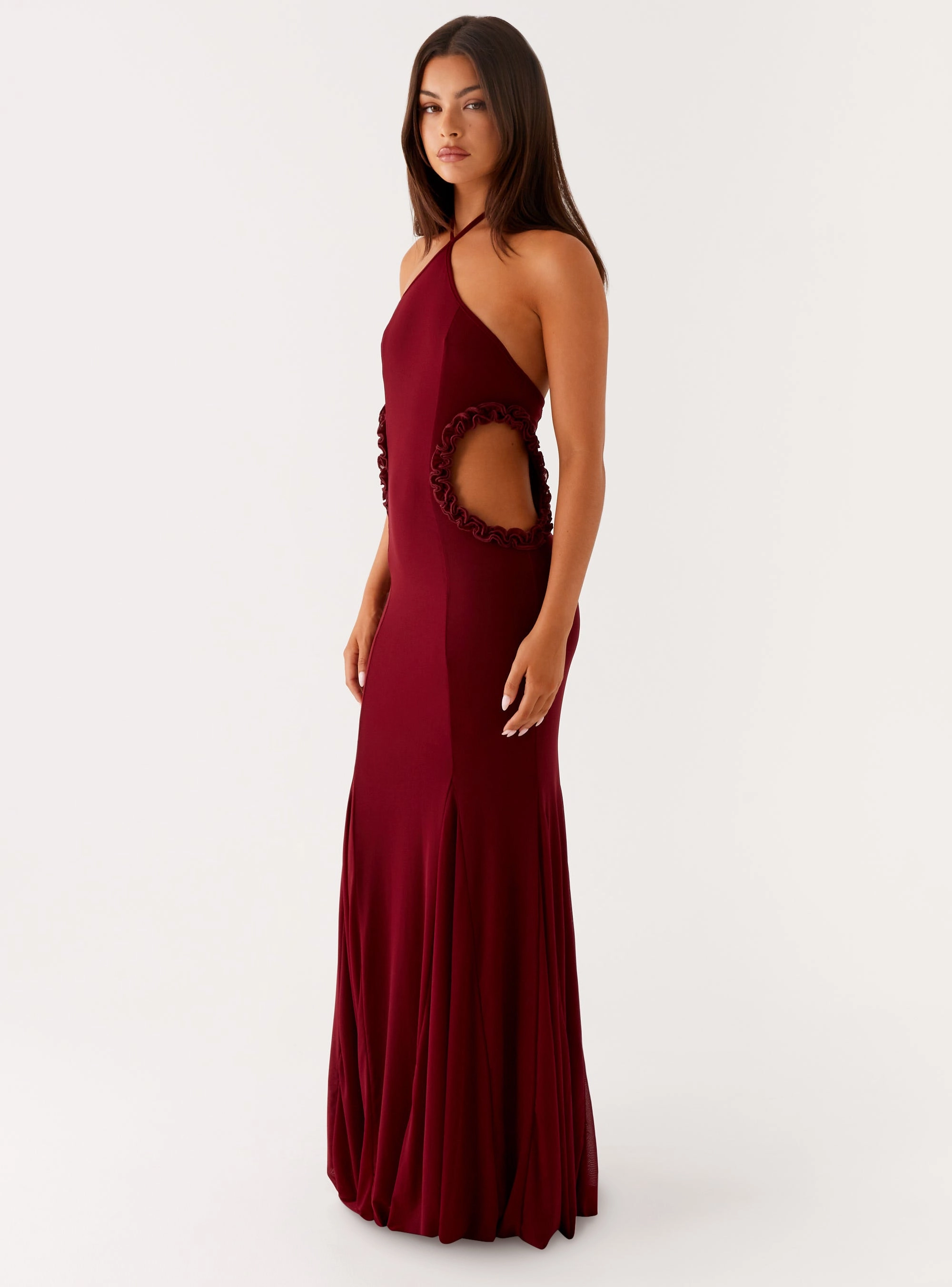 Moment Light Comfortable Layering Jemima Maxi Dress - Raspberry Wine