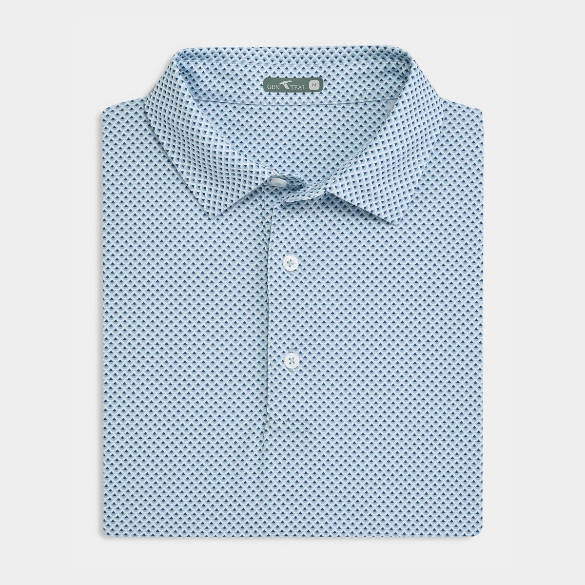 Sky Prismatic Printed Performance Polo Summer Vacation Comfy Layers