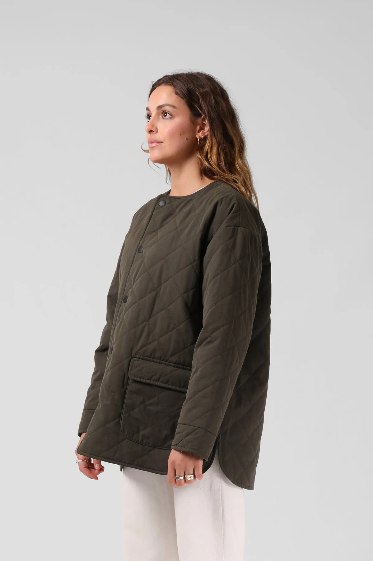 Unisex Casual Fit Softshell Fabric RPM Quilted Jacket Forrest