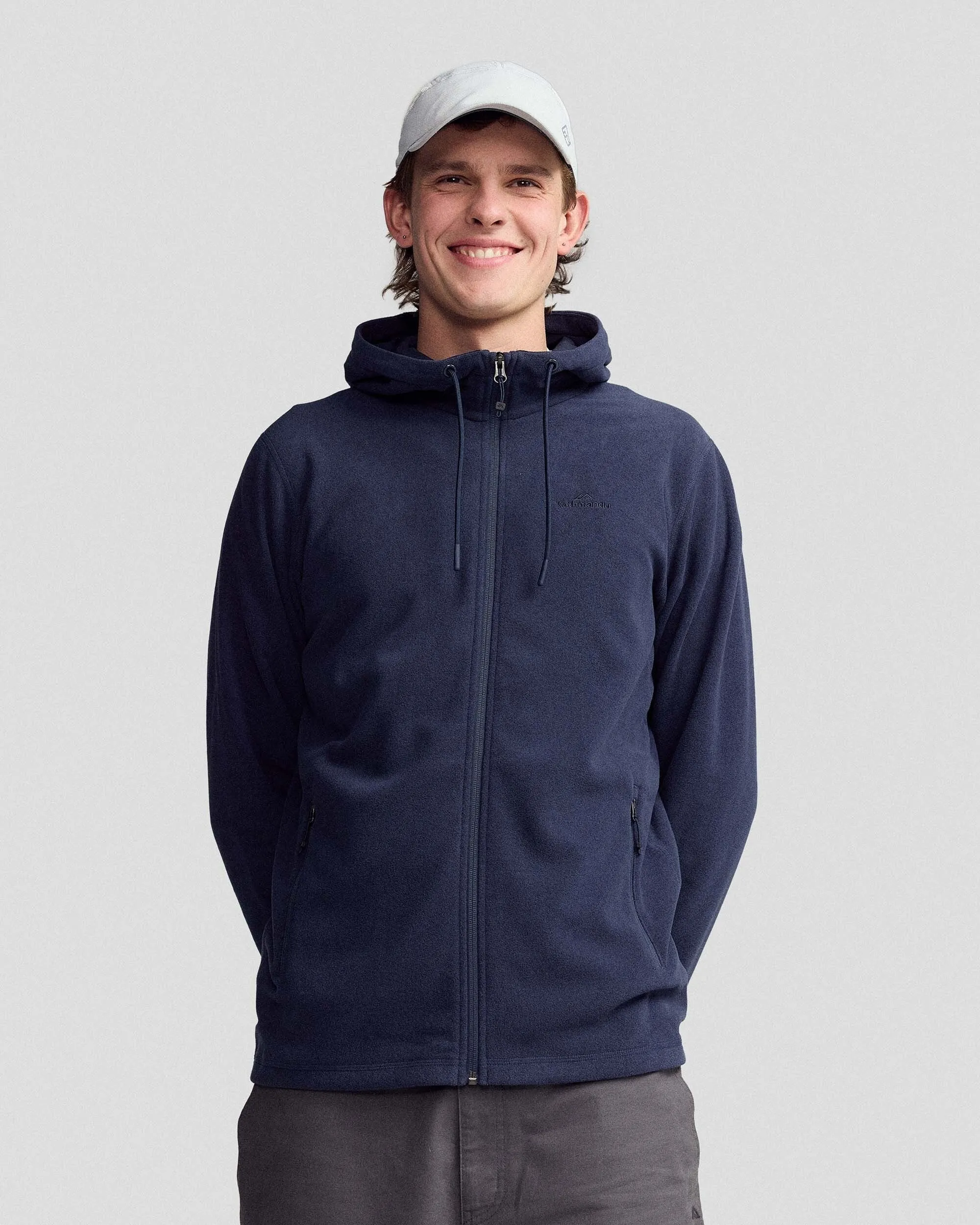 SeamSealed Edges Men's Mt Aspiring Hooded Fleece Jacket  - Pure Navy