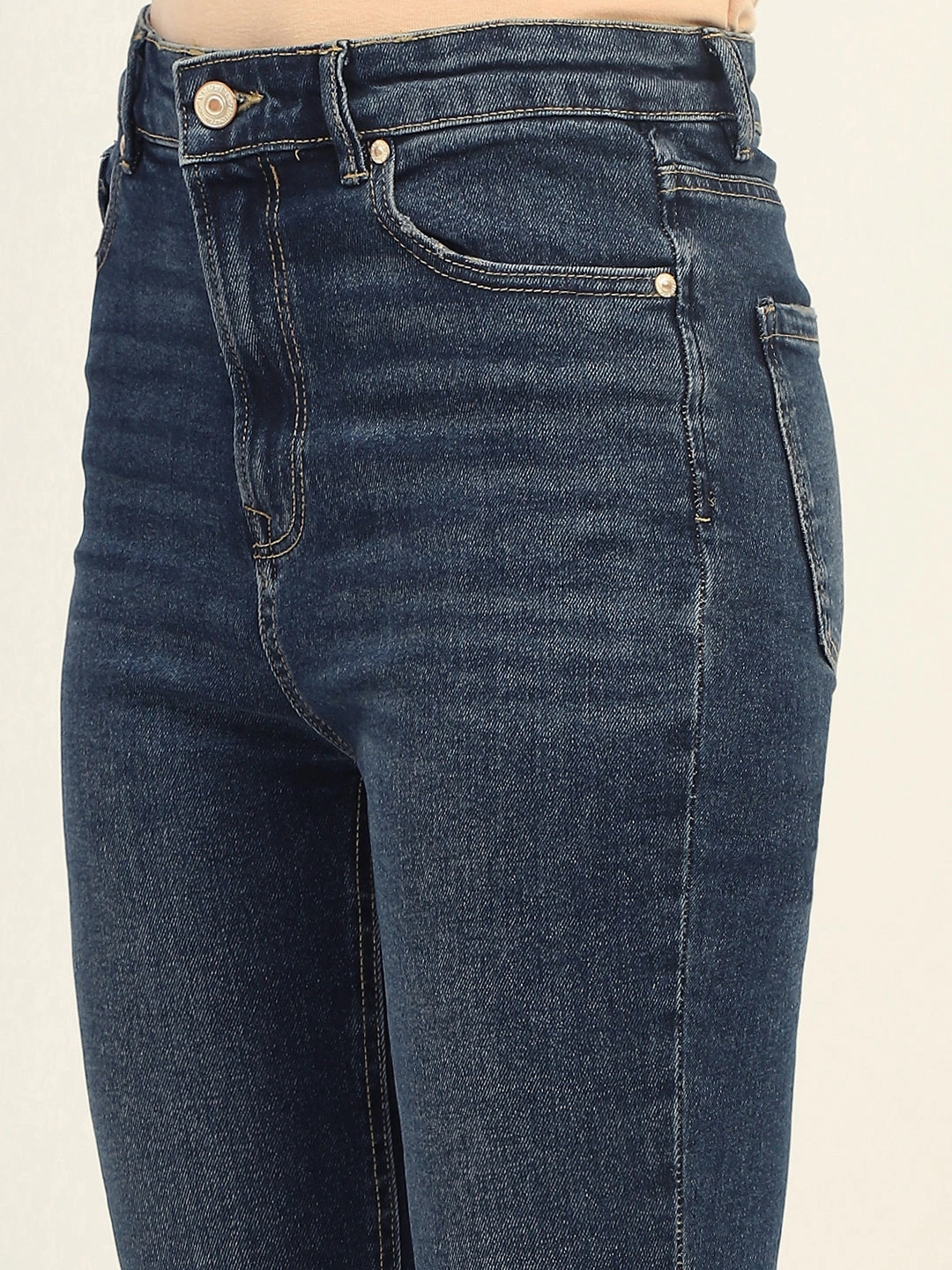 Casual Days Quick Match Madame Skinny Fit Raw Hem Cotton Dark Blue Denim