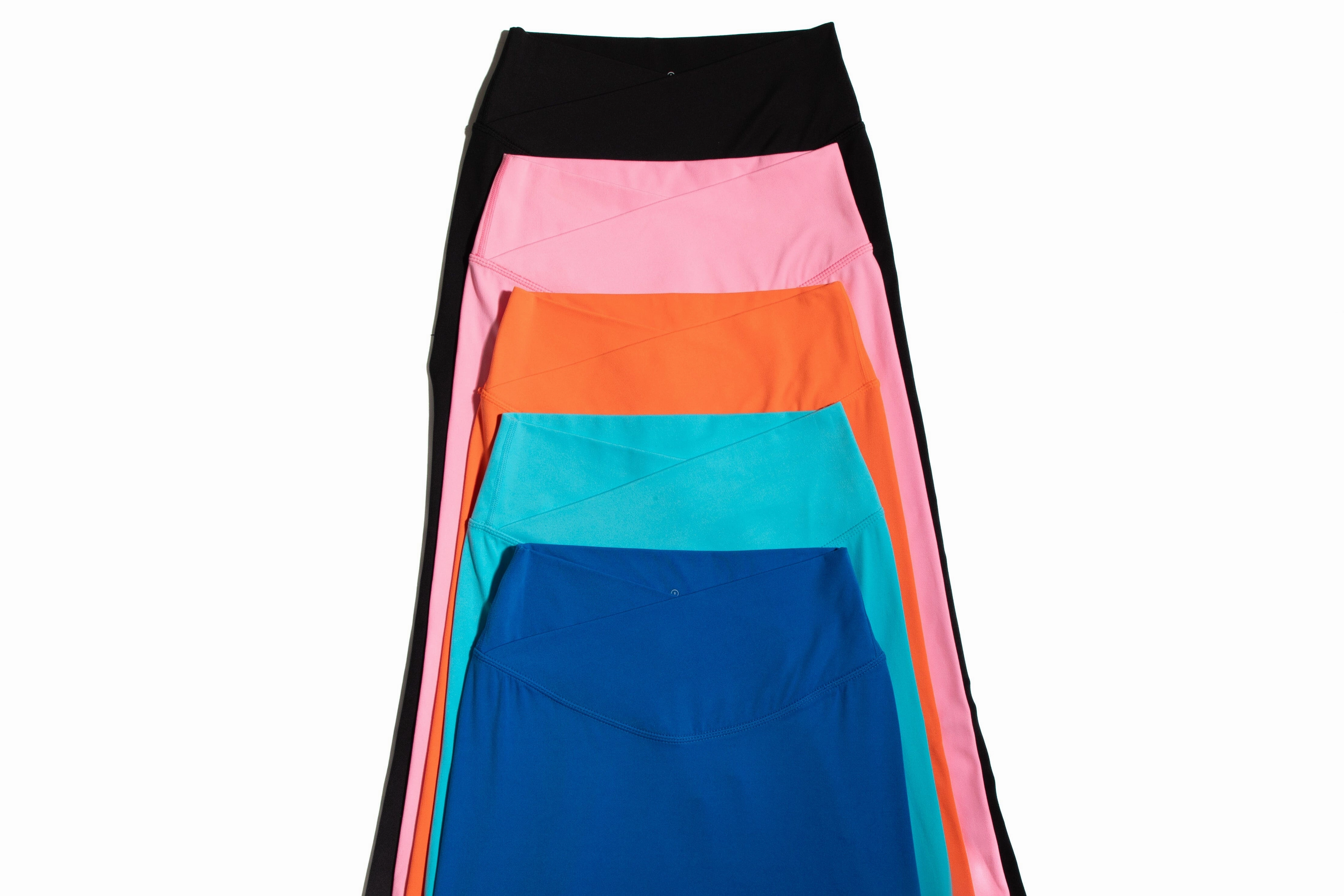 AirSilk Crossover Sculptseam? Legging Blue Lagoon Breathable Leggings Material