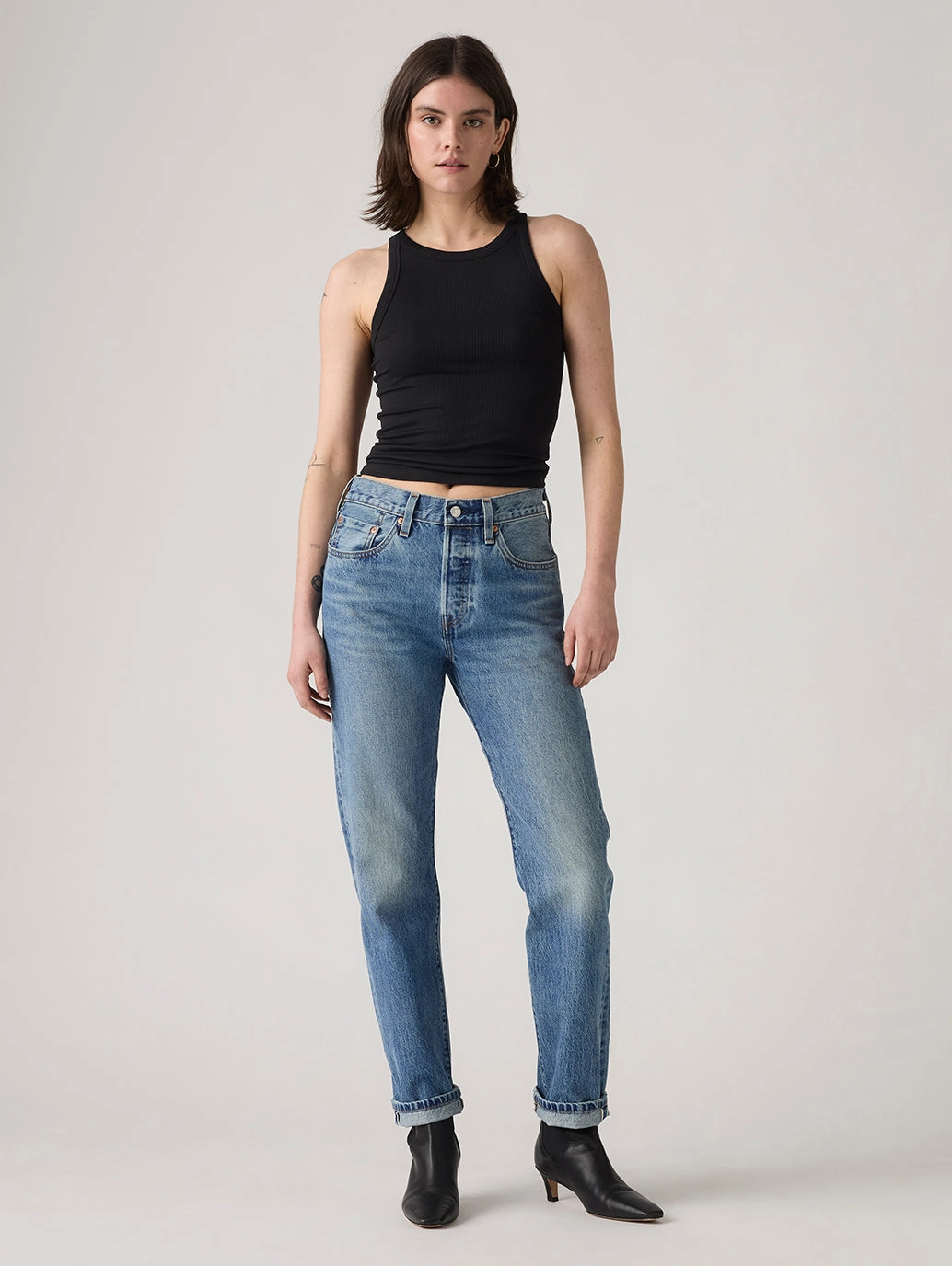 Perfect Fit Versatile Comfort Women's 501 Indigo Straight Fit High Rise Jeans