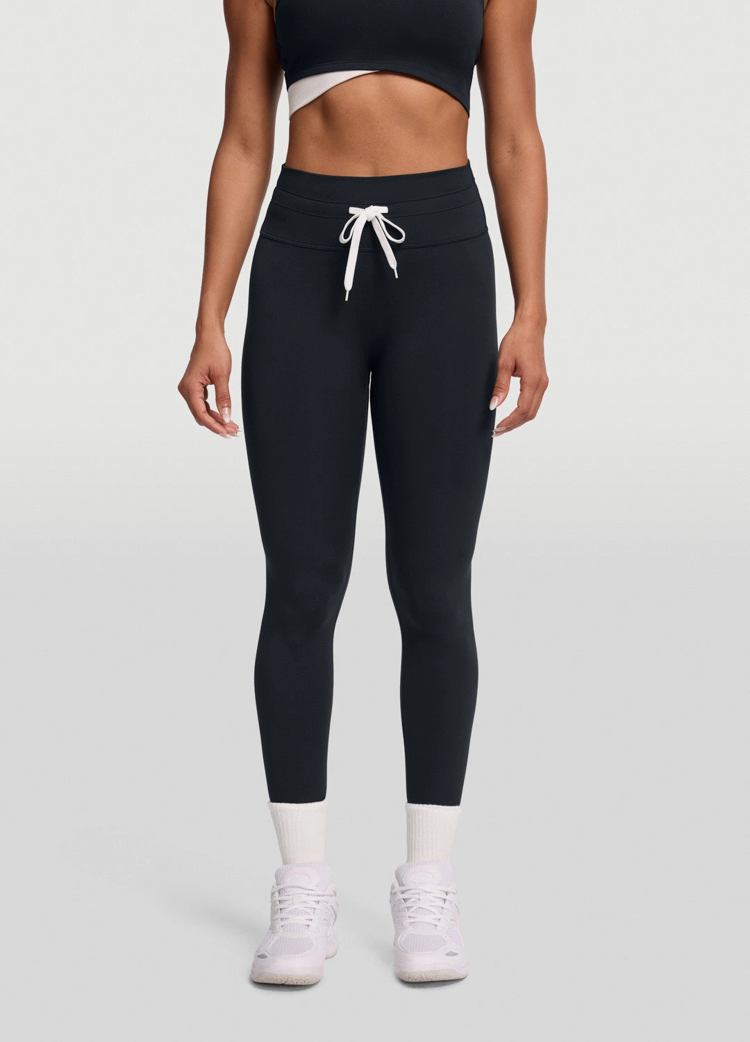 Sleek Drawstring Leggings Breathable Fit Wear