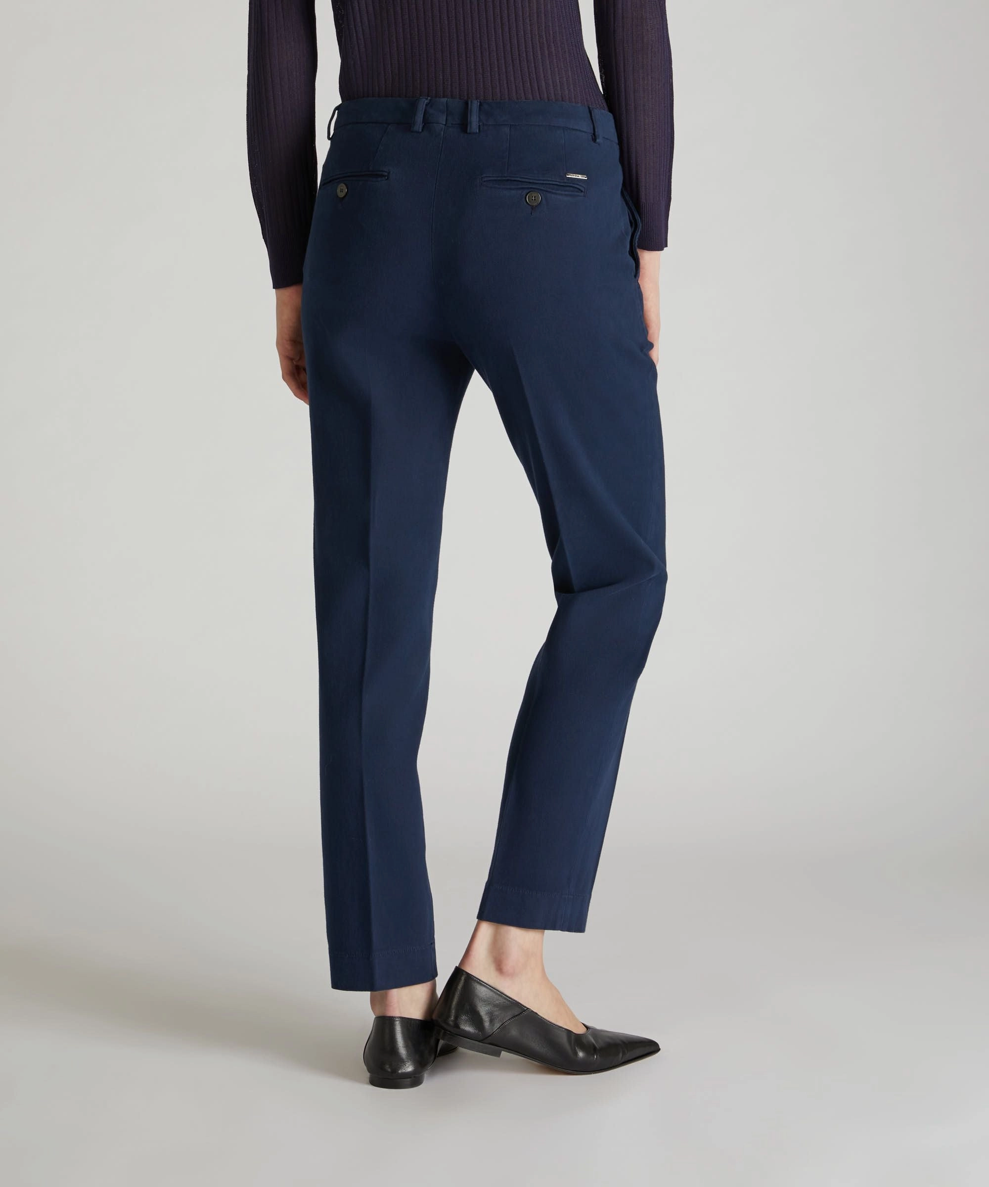 Low Maintenance Slim-fit cotton drill trousers