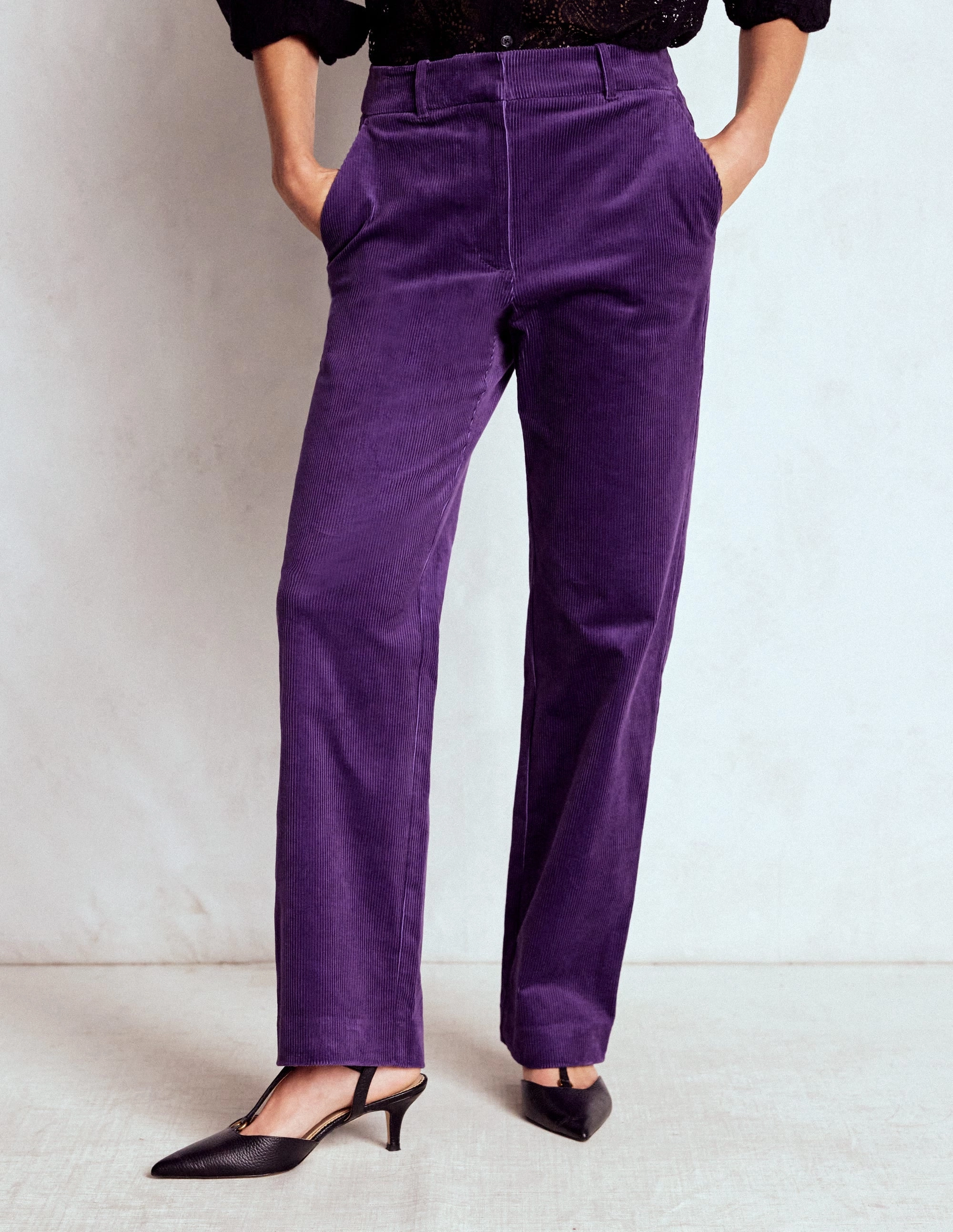 Soft Material Canonbury Cord Trousers-Mystical Purple