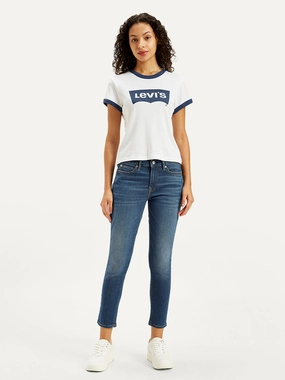 Light Outfit Women's 711 Blue Skinny Fit Mid Rise Jeans