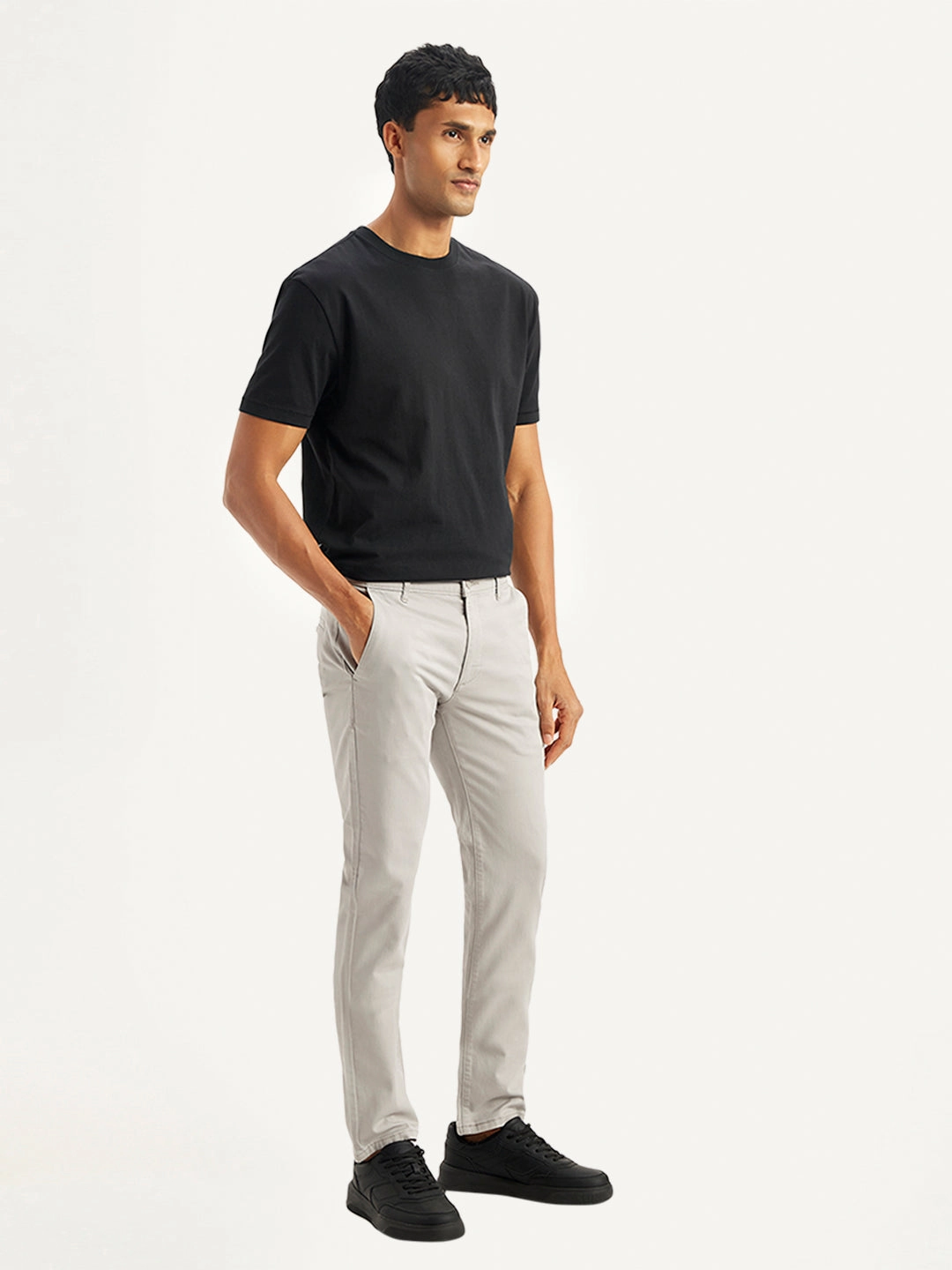 Men's Light Grey Slim Fit Chinos StaticDissipative Breathable Base