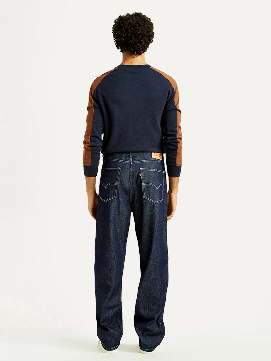 Men's 568 Dark Indigo Loose Fit Mid Rise Jeans Party Look Weekend Warrior