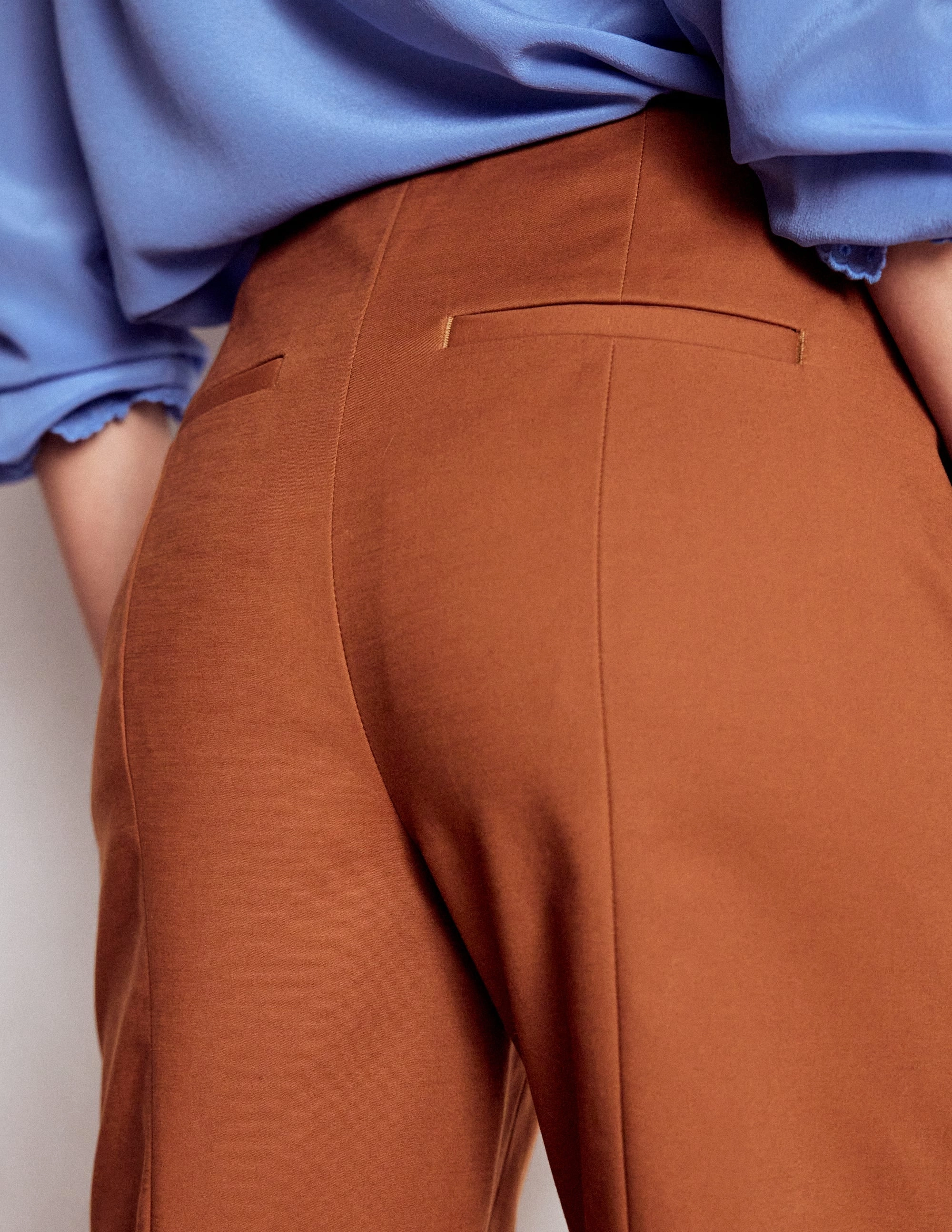 Smart 7/8 Trousers-Russet Layer Fit