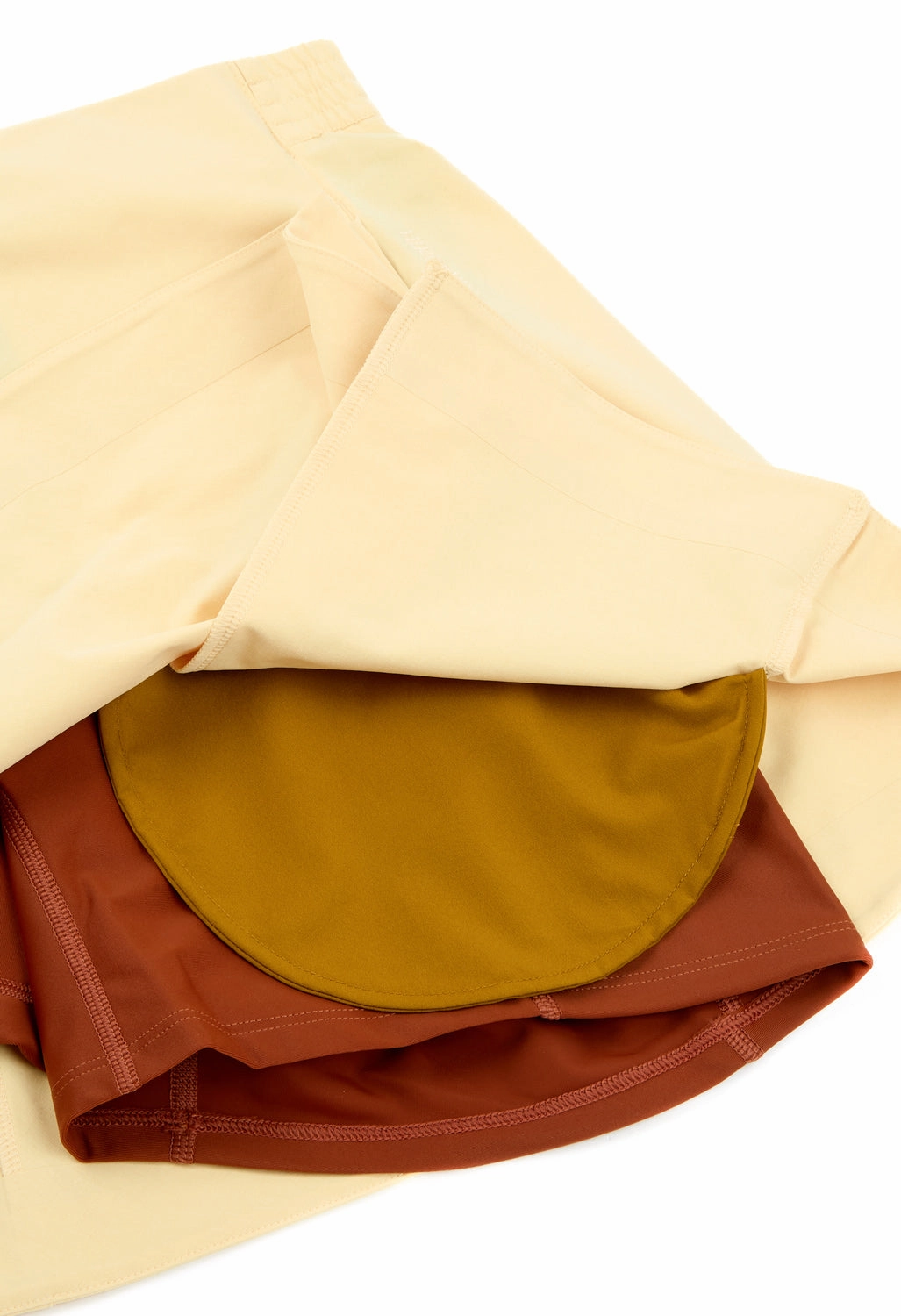 Hikerkind Women's Venture Skort 01 - Buckwheat Minimal Stretch Durable Stitching