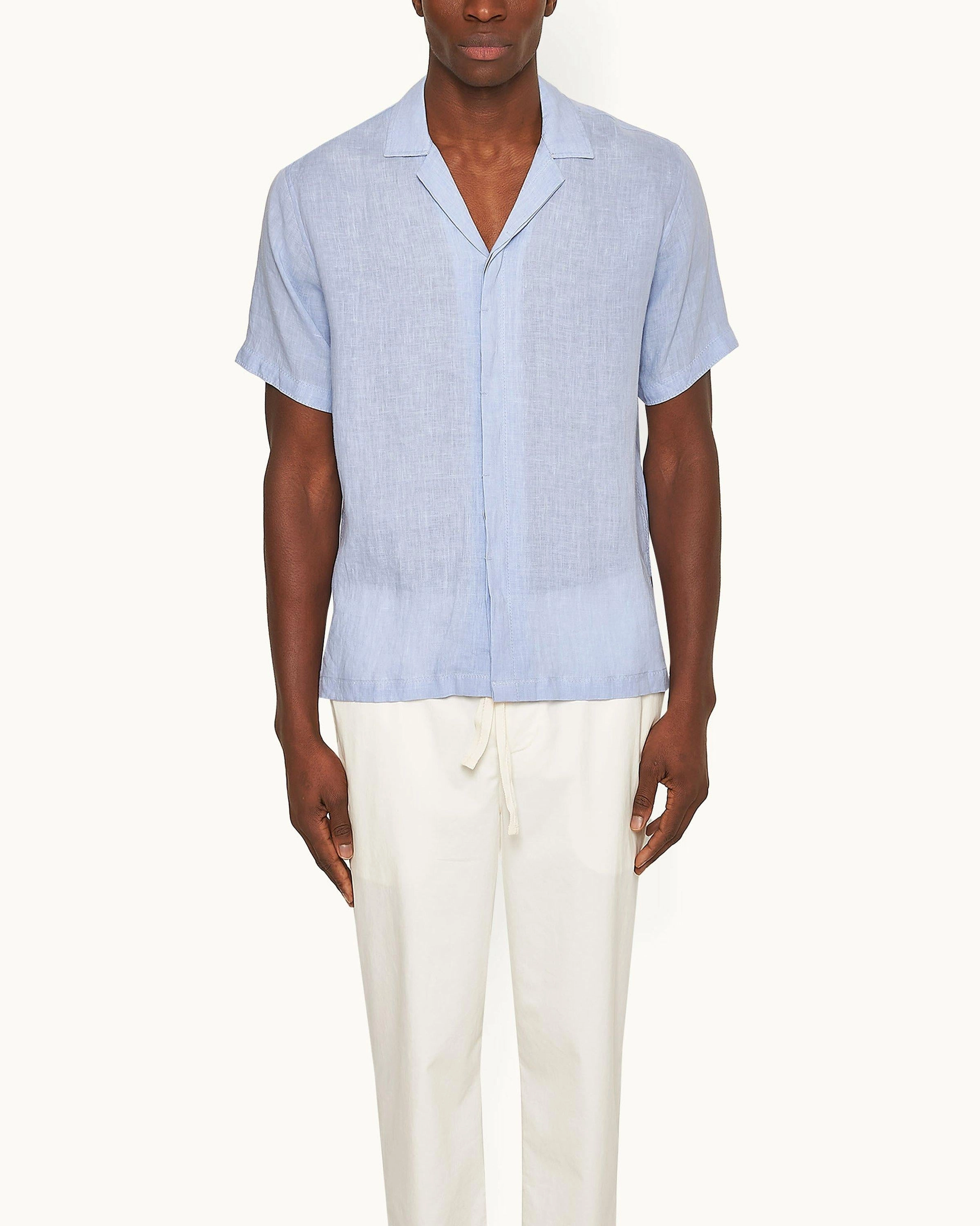 high-low hem Pastel Shade Maitan Lino