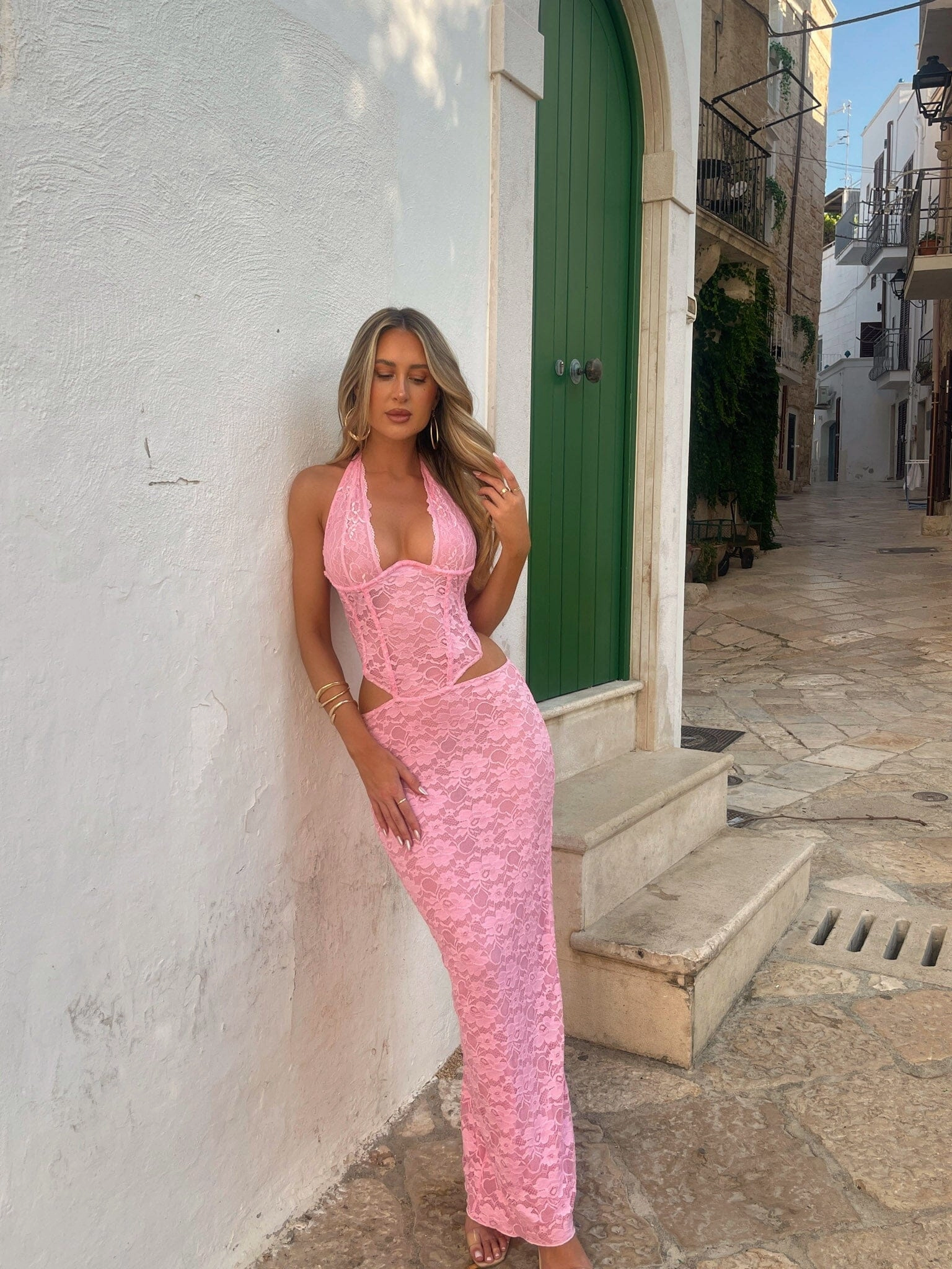 VIDA MAXI DRESS PINK Polite Vibe Life Soft