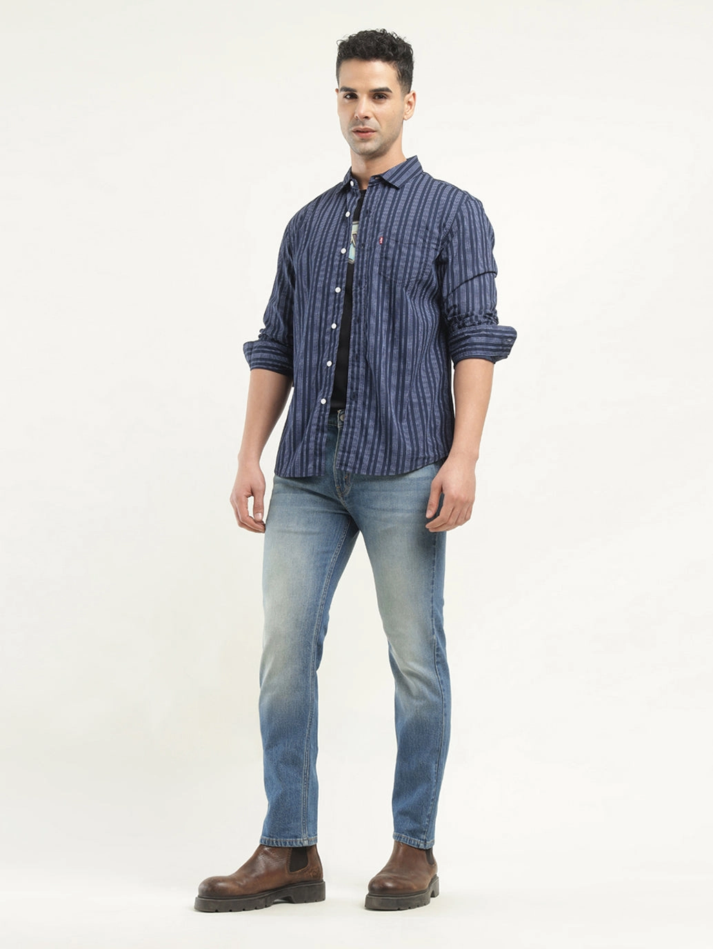 Men's 511 Indigo Slim Fit Mid Rise Jeans Sunny Vibes Casual