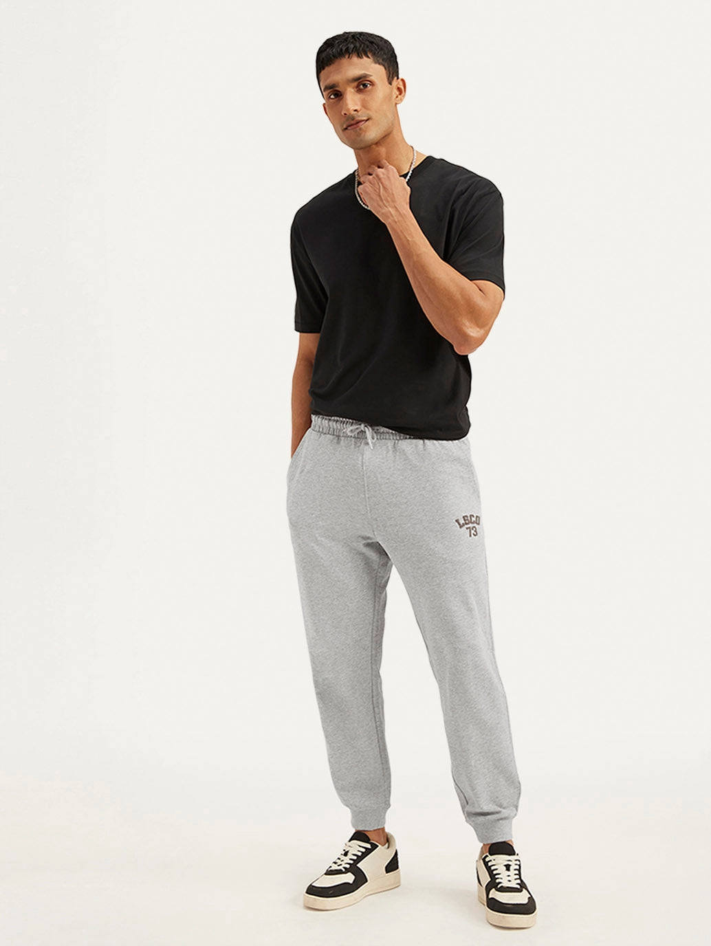 Men's Grey Solid Utility Joggers FlameRetardantTreatment