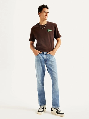 Style Element Smart Casual Modern Rainy Day Men's 541 Blue Athletic Tapered Fit Mid Rise Jeans