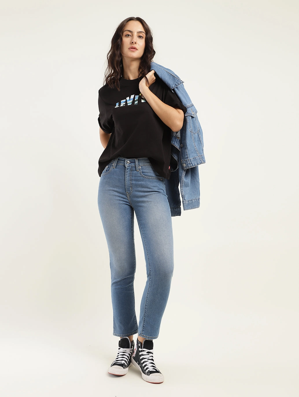 Everyday Outdoor Enthusiast Vibrant Women's 710 Blue Skinny Fit High Rise Jeans