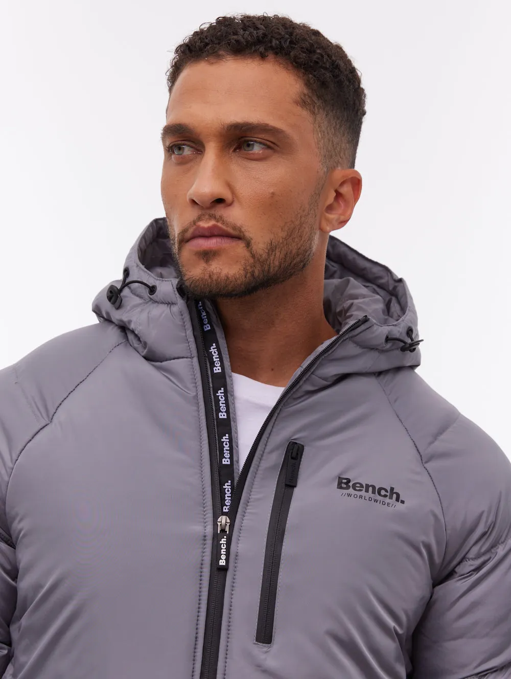 LowProfile Design Rafera Hooded Puffer Jacket - Grey
