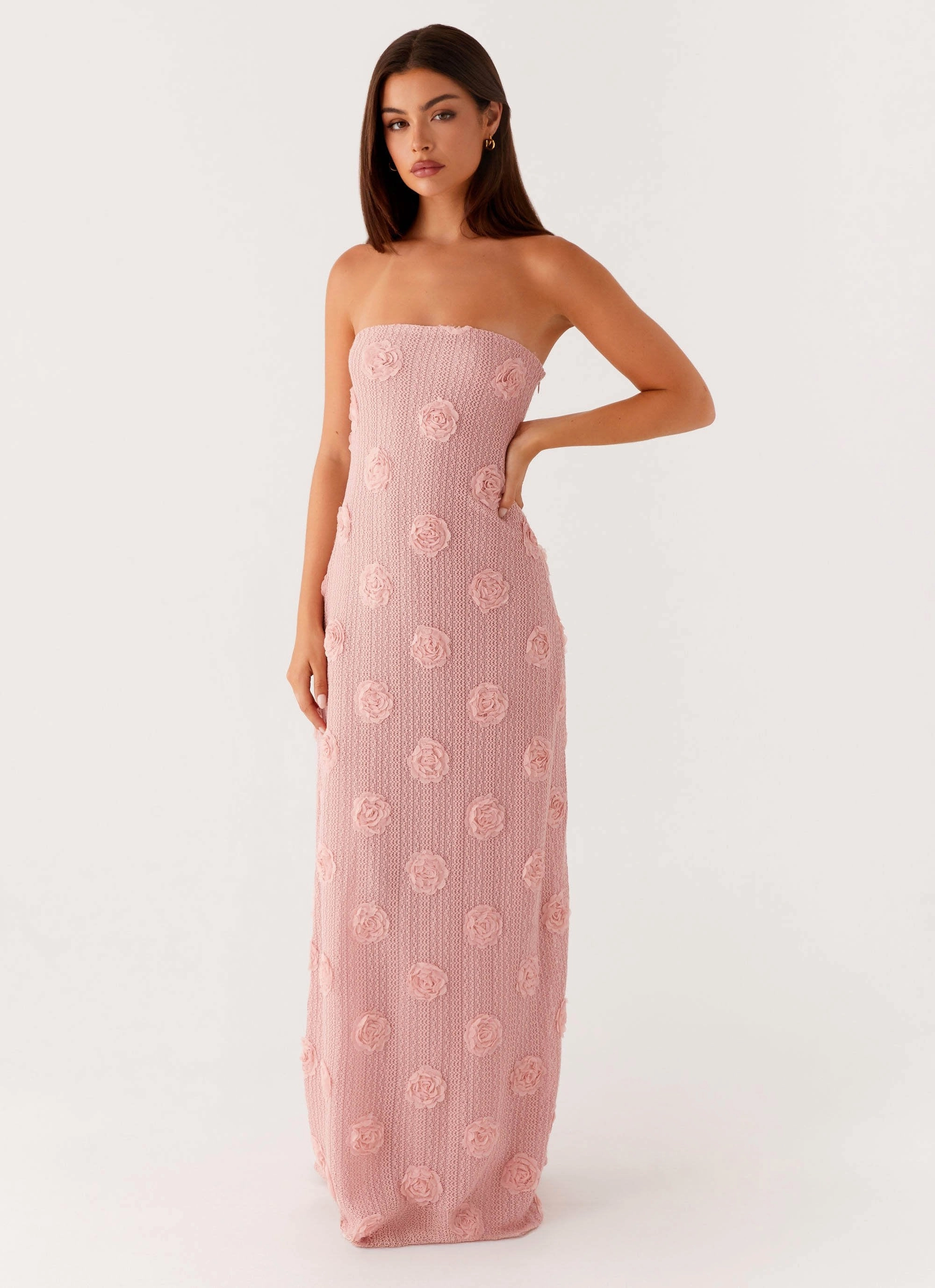 Holly Maxi Dress - Pink Urban Minimalism