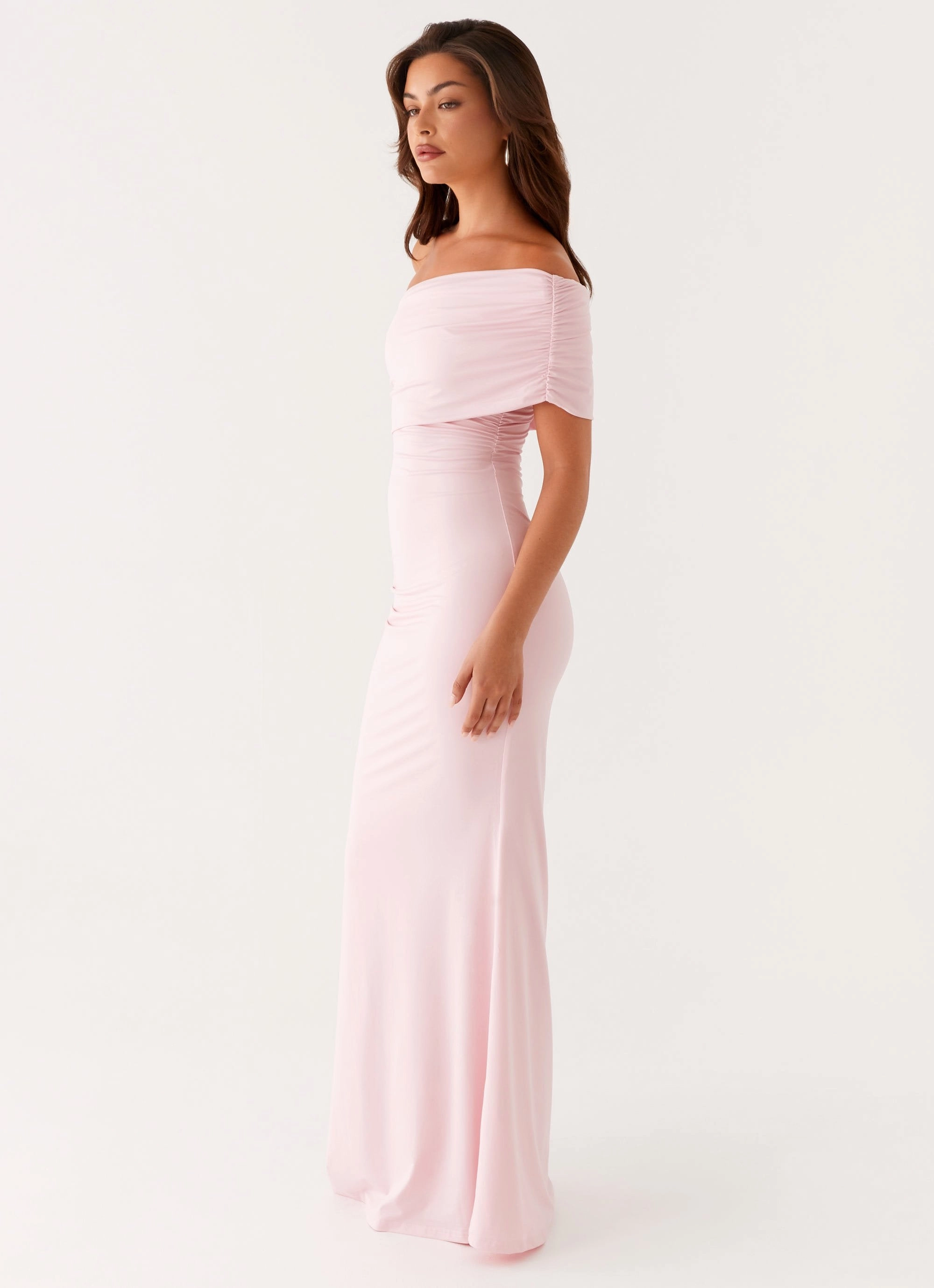 Socialite Maxi Dress - Pink Form Fitting Trend Smart