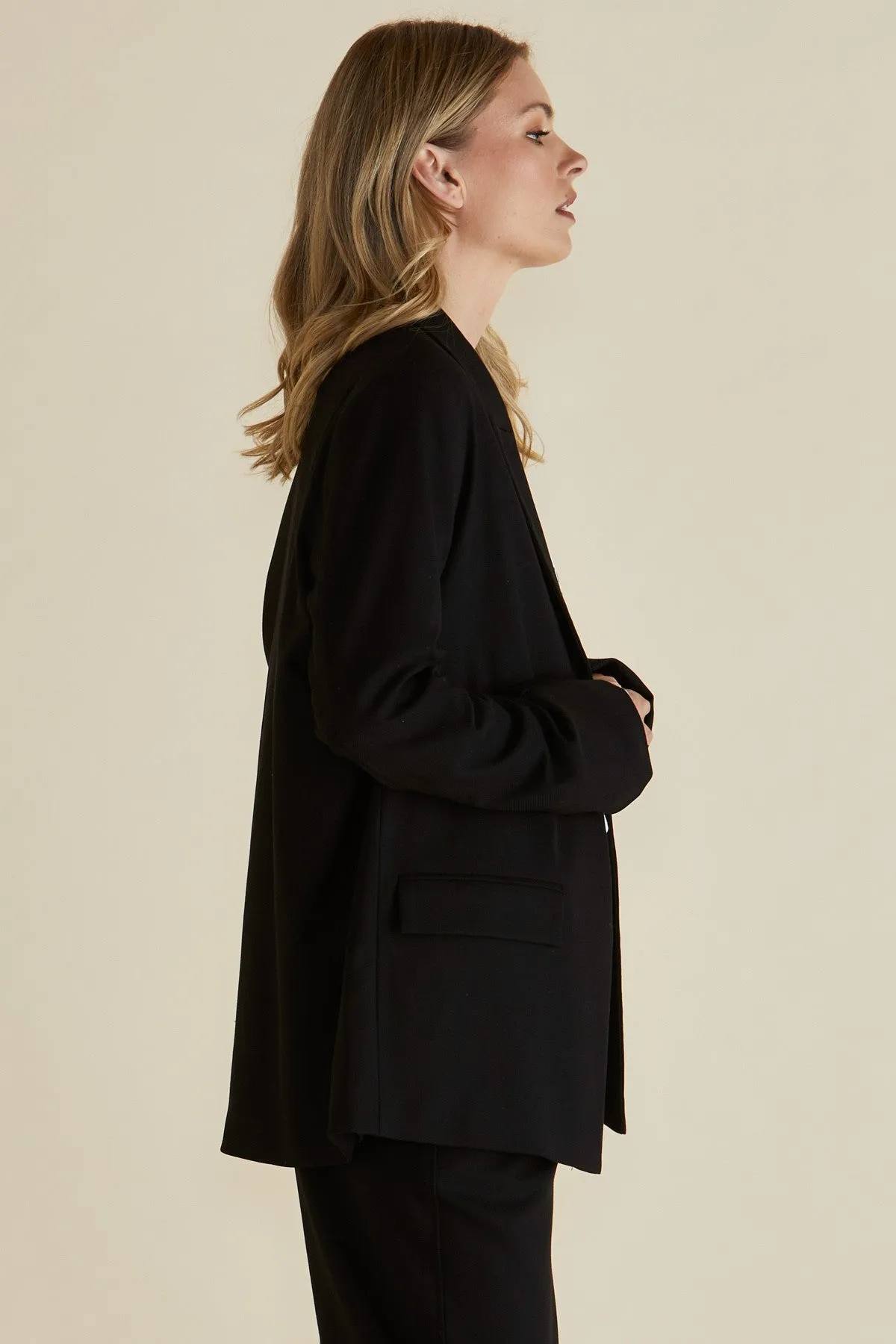 Anti Static Interior Betty Basics Portland Blazer Black