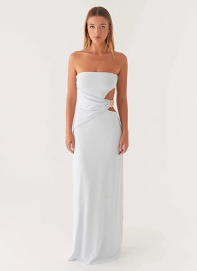 Anetta Maxi Dress - Pale Blue Bold Simplicity