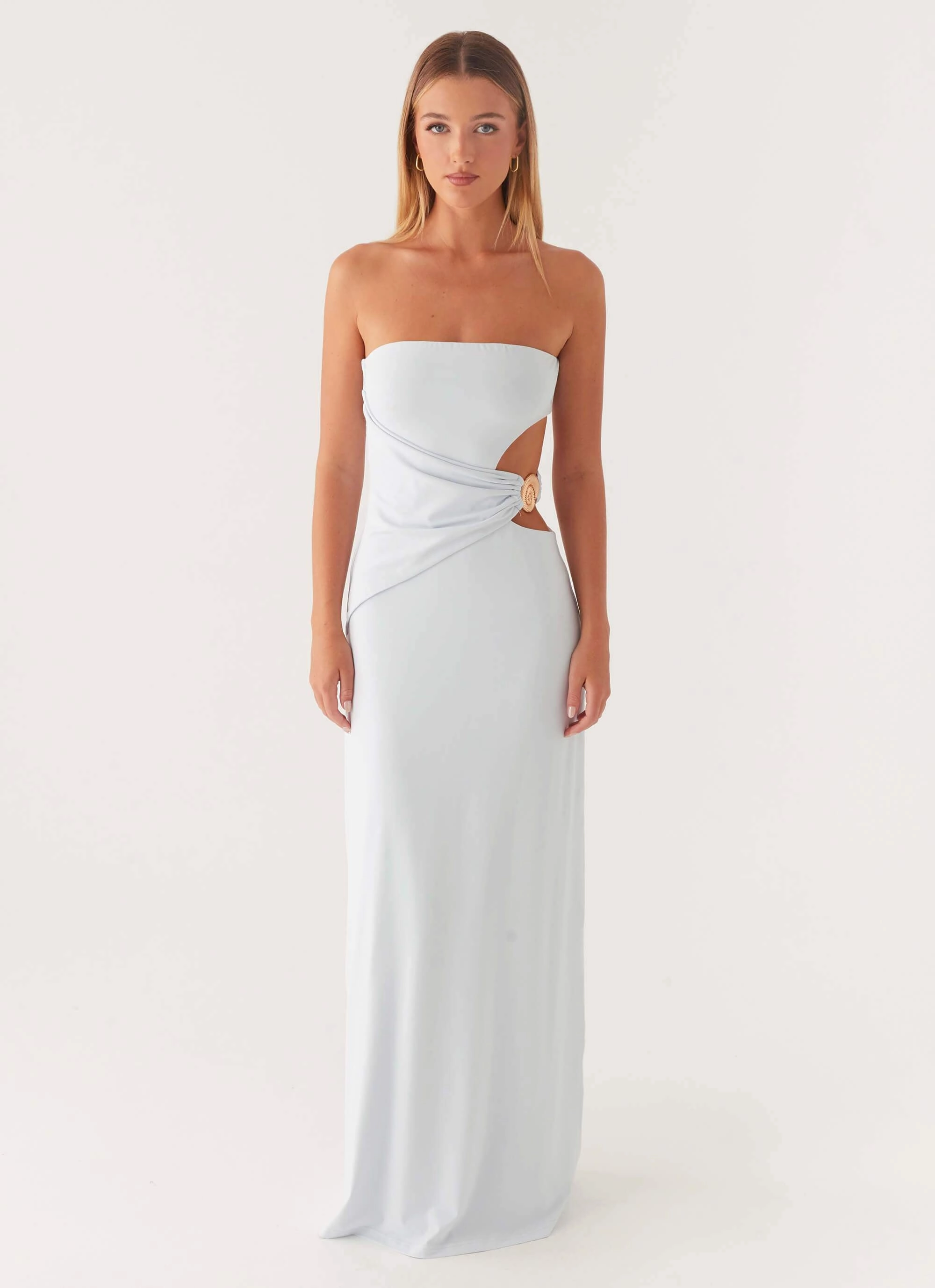 Anetta Maxi Dress - Pale Blue Bold Simplicity