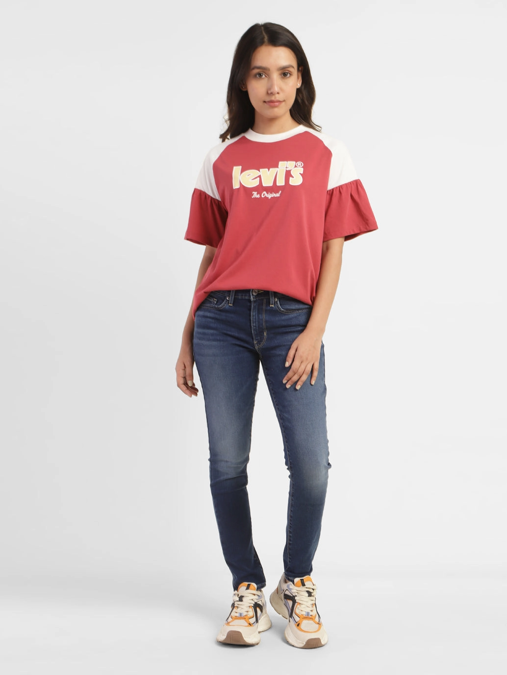 Women's 711 Blue Skinny Fit Mid Rise Jeans All Purpose Any Time Wear