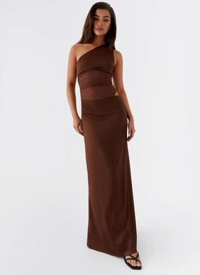 Smart Fit Juliette Maxi Dress - Chocolate
