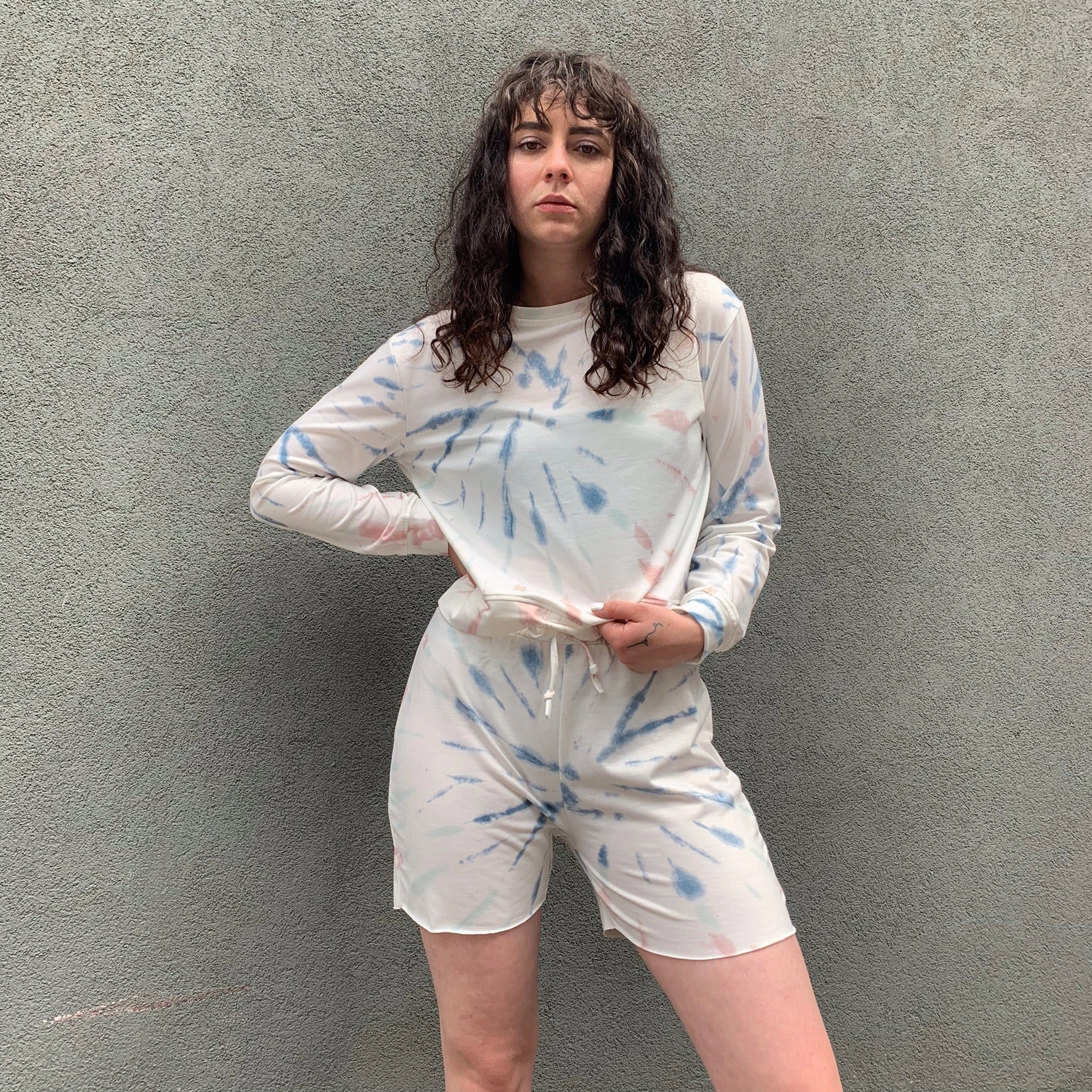 Colorfast Dye Method Light and Cozy HAPPY DAZE Sweatshirt