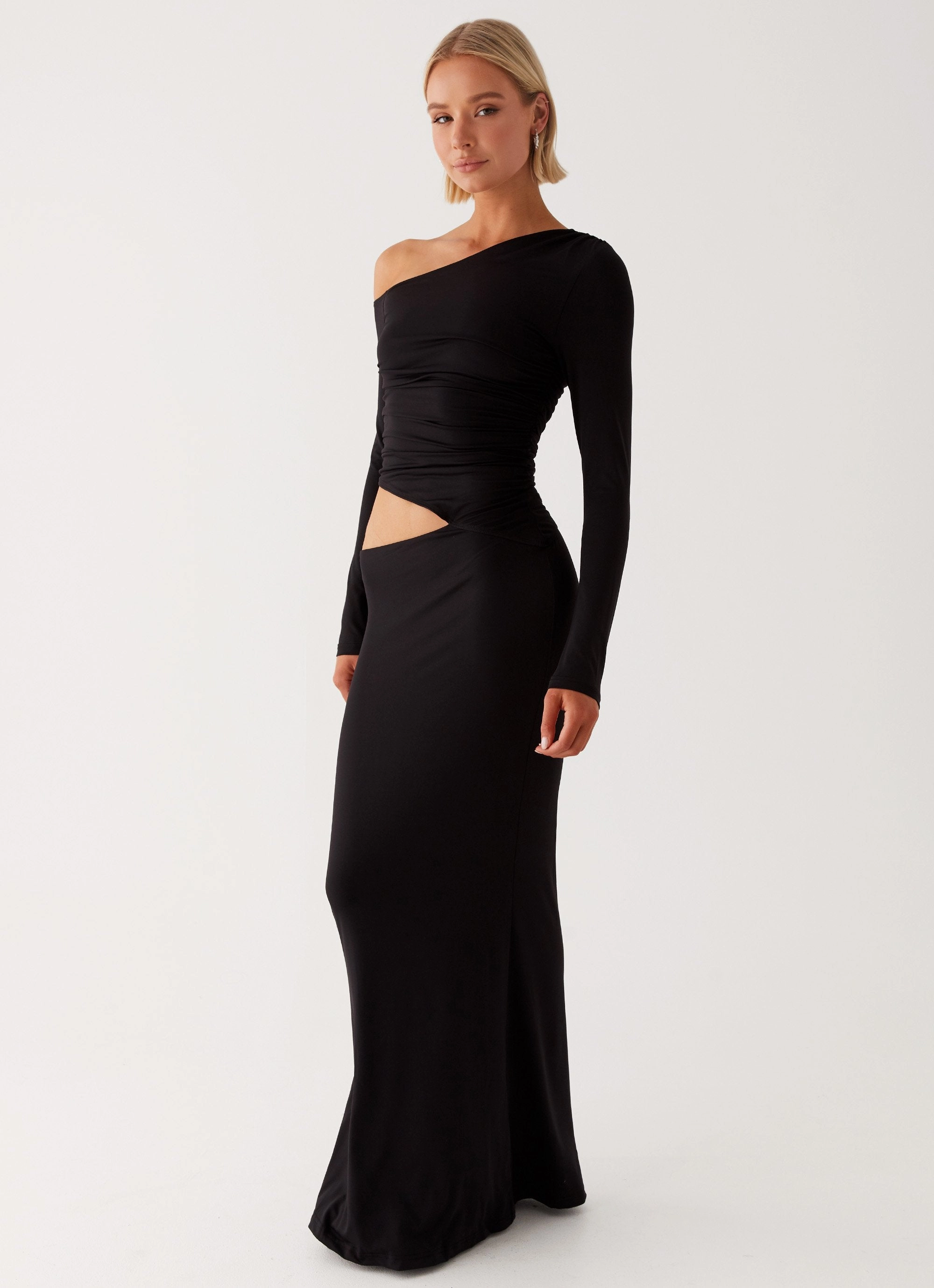 Good Vibrations Maxi Dress - Black Noble Glow Formal Look