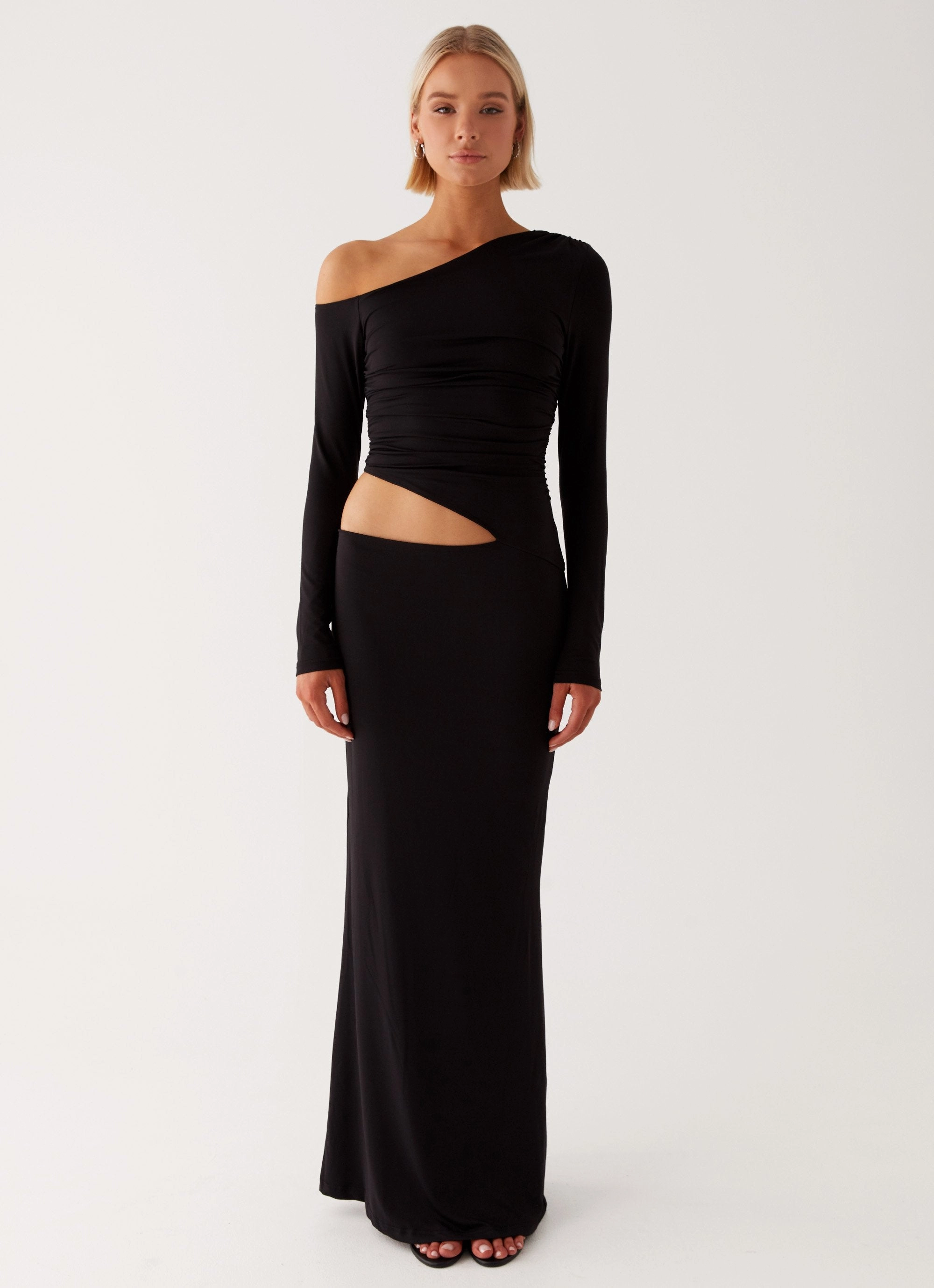 Airy Feel Good Vibrations Maxi Dress - Black