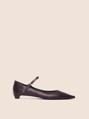 Comfortable Footbed Muriel Plum Ballerina