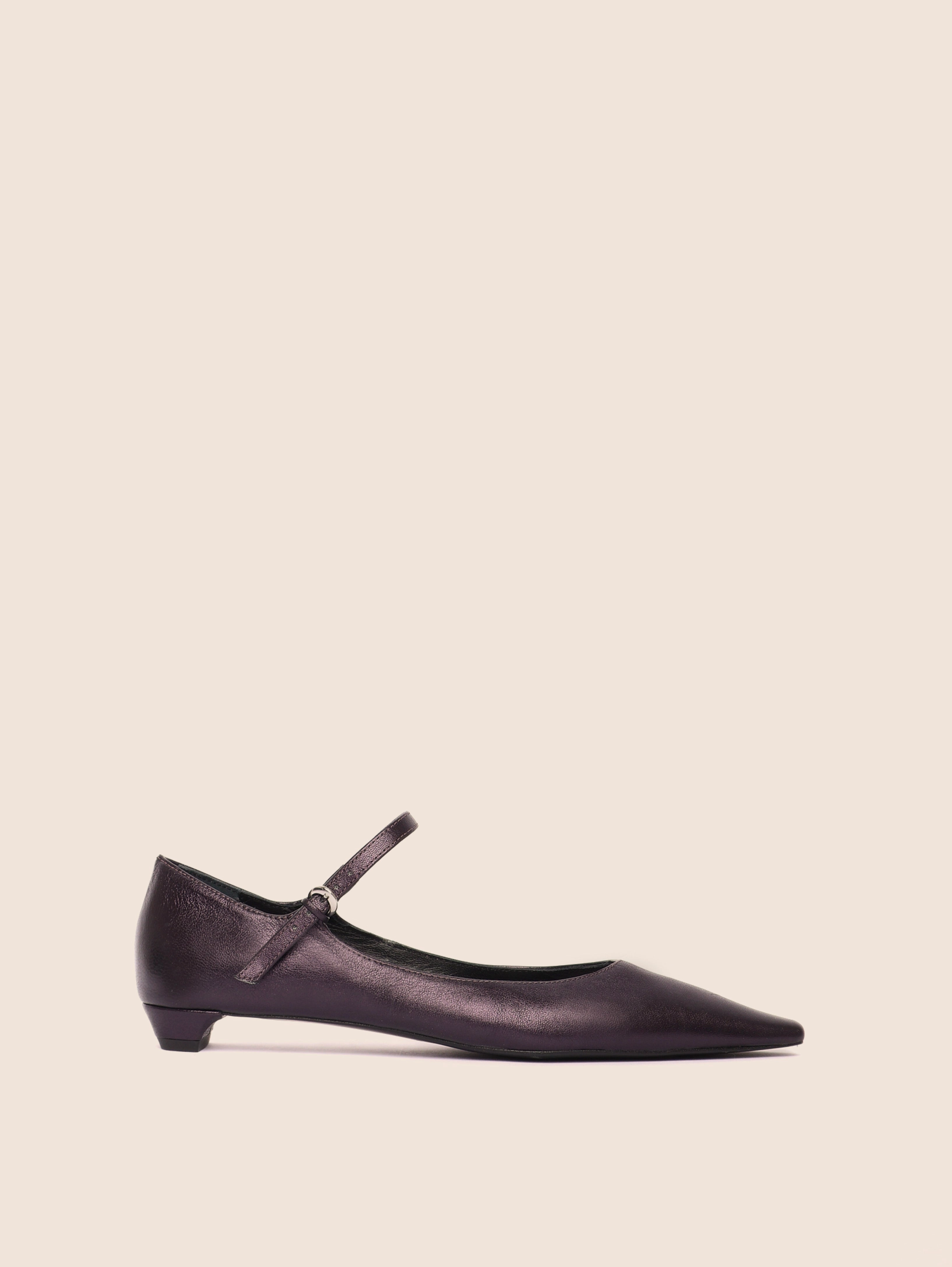 Comfortable Footbed Muriel Plum Ballerina