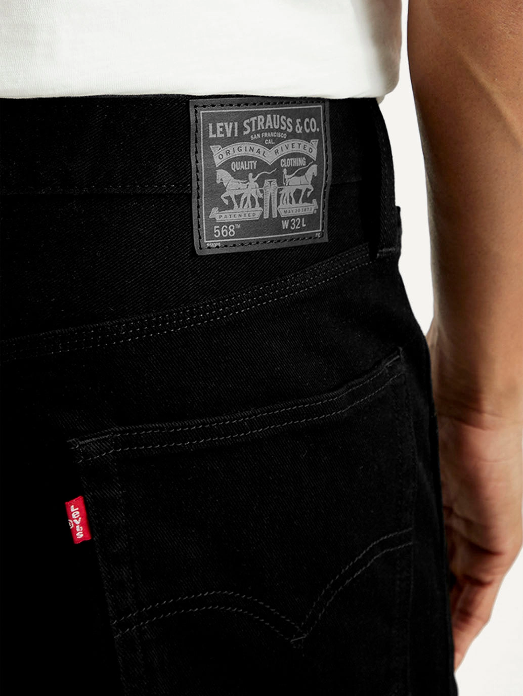 Men's 568 Loose Fit Denim Shorts FoldableDesign Hidden Storage Compartment