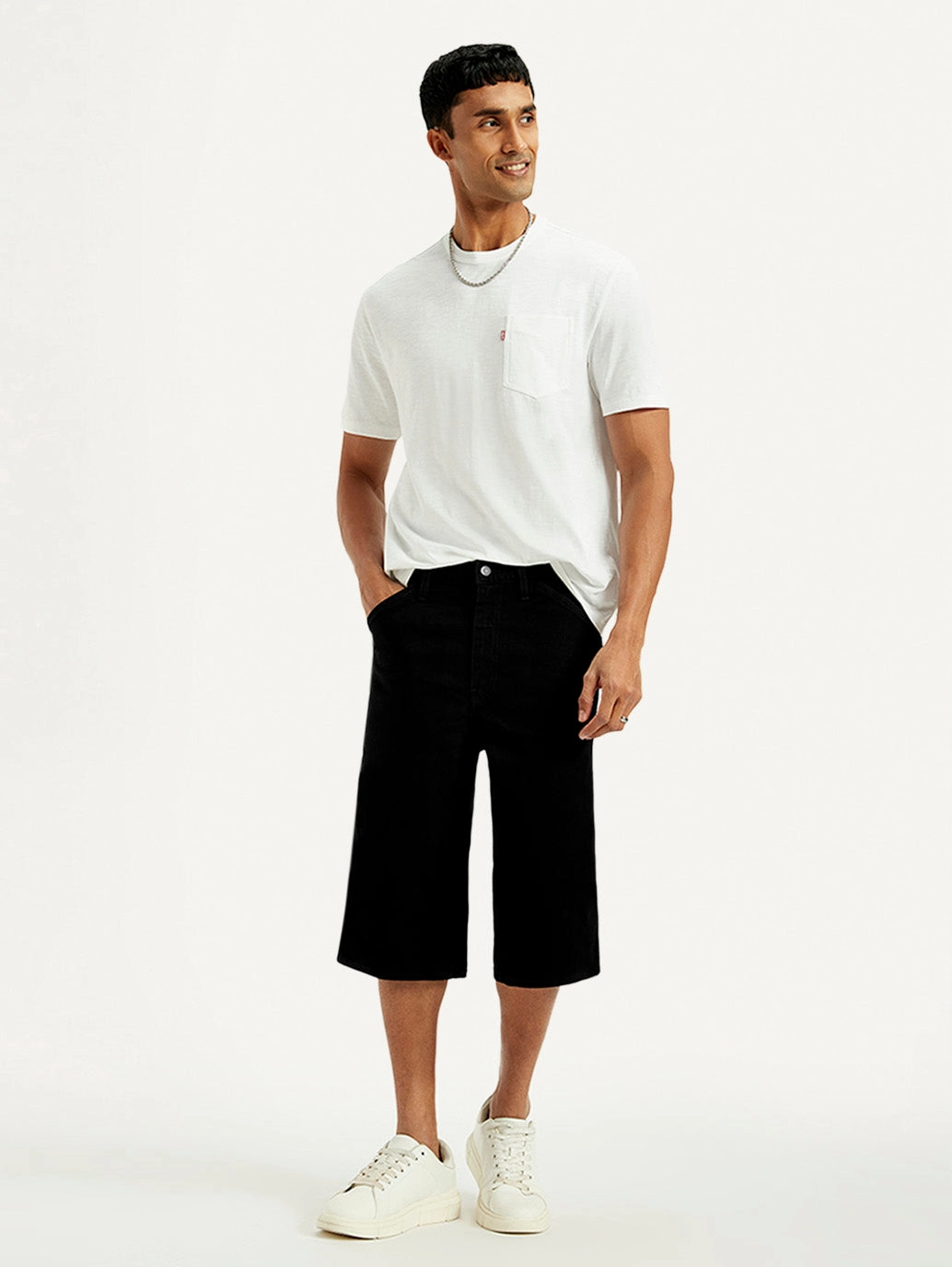 Street Mood Flame Retardant Coating Men's 568 Loose Fit Denim Shorts