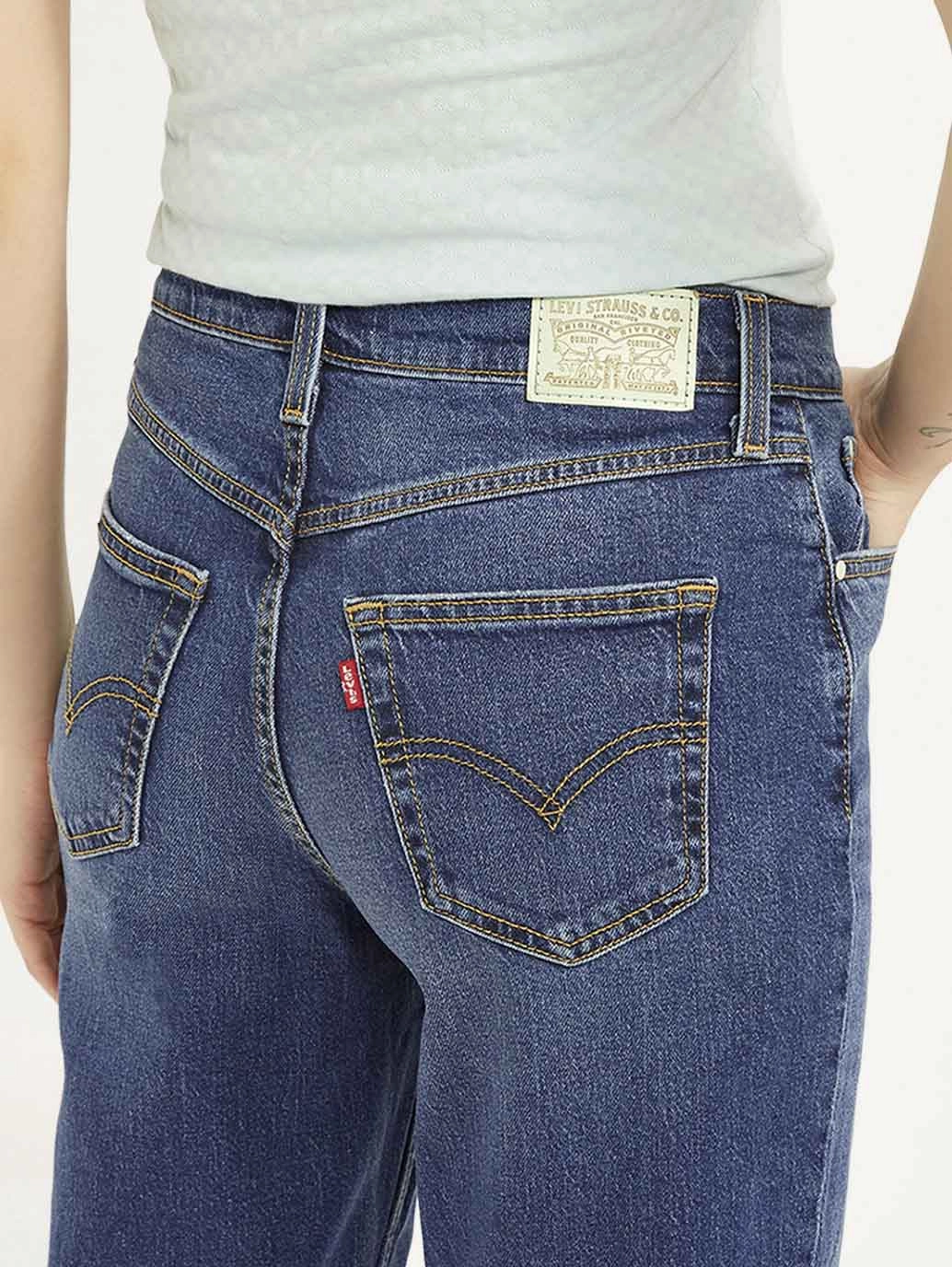 Versatile Everyday Wear Women's 80s Mom Blue Loose Fit High Rise Jeans