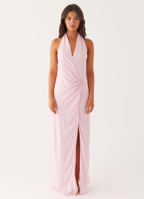 Somebody To You Maxi Dress - Pastel Pink Texture Softness