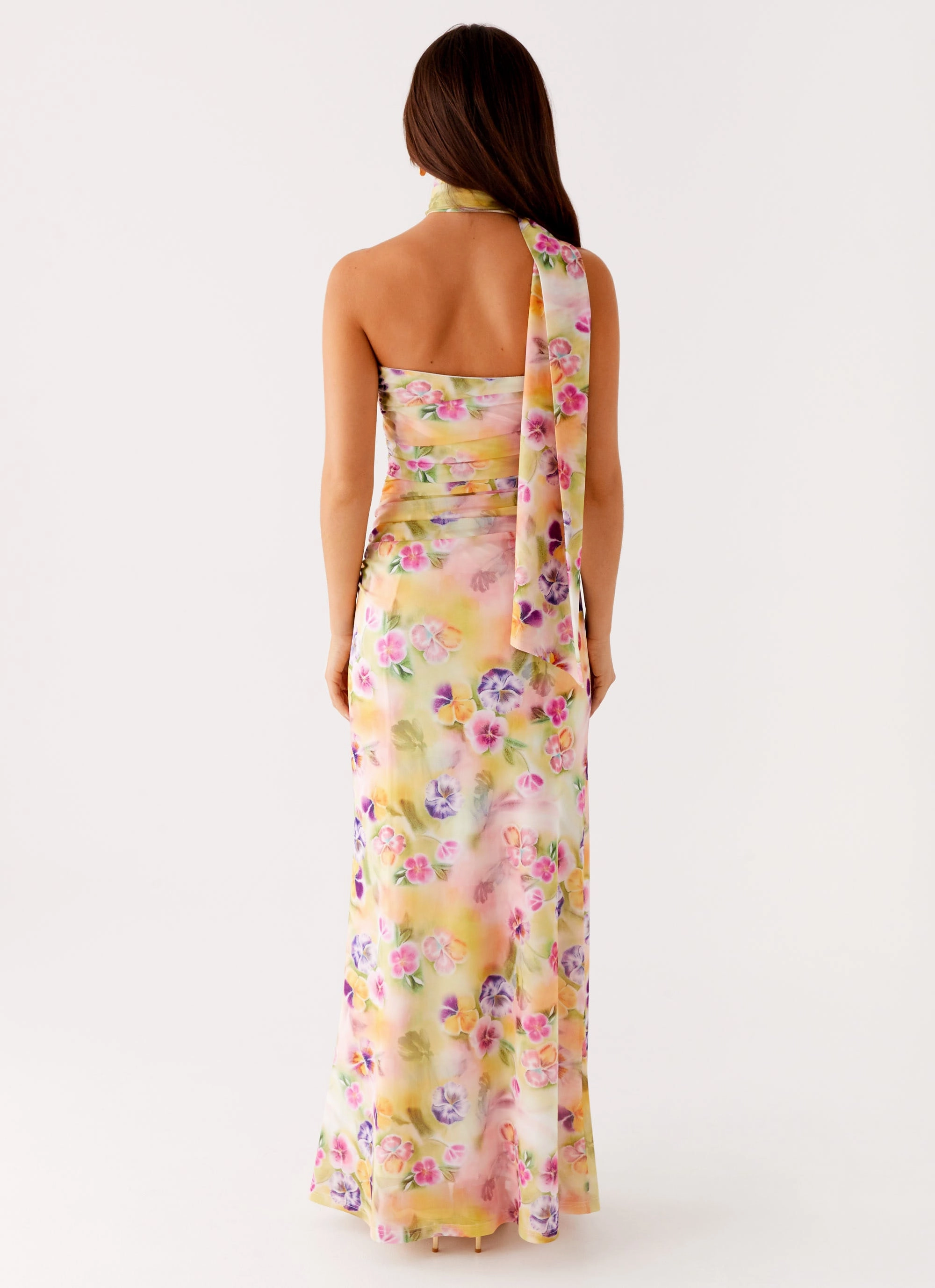 Layering Comfort Airy Movement Songbird Maxi Dress - Sunburst Floral