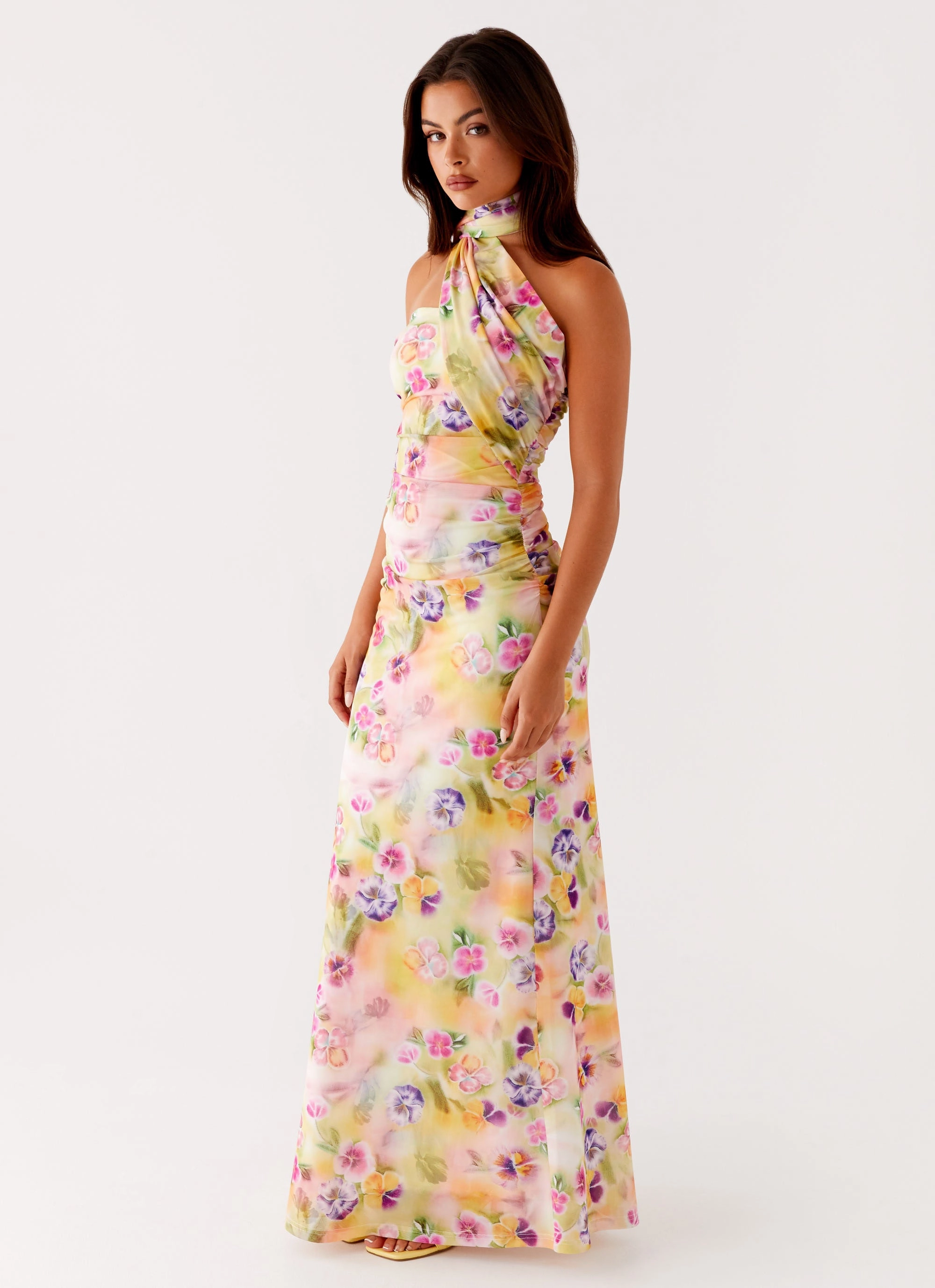 Songbird Maxi Dress - Sunburst Floral Calm Shine