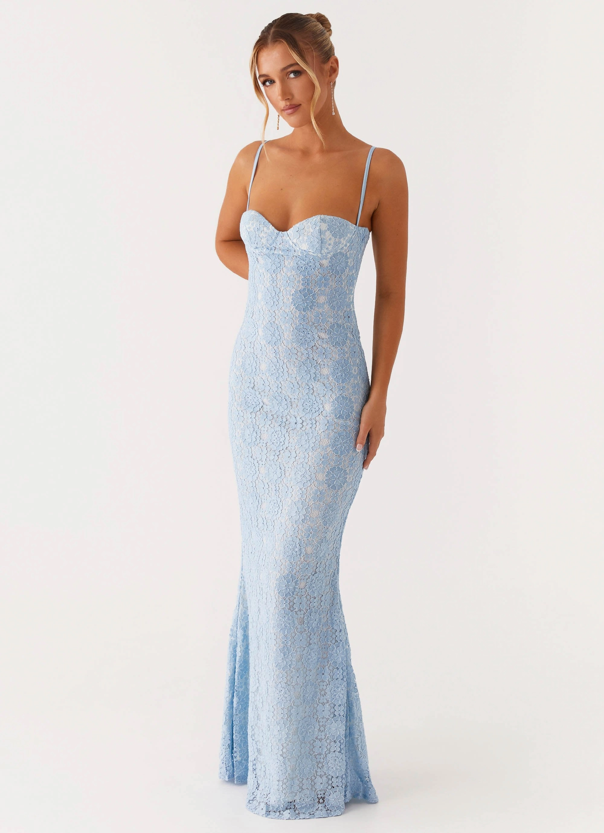 sweet moment Perfectly Fit Look Sonia Maxi Dress - Blue