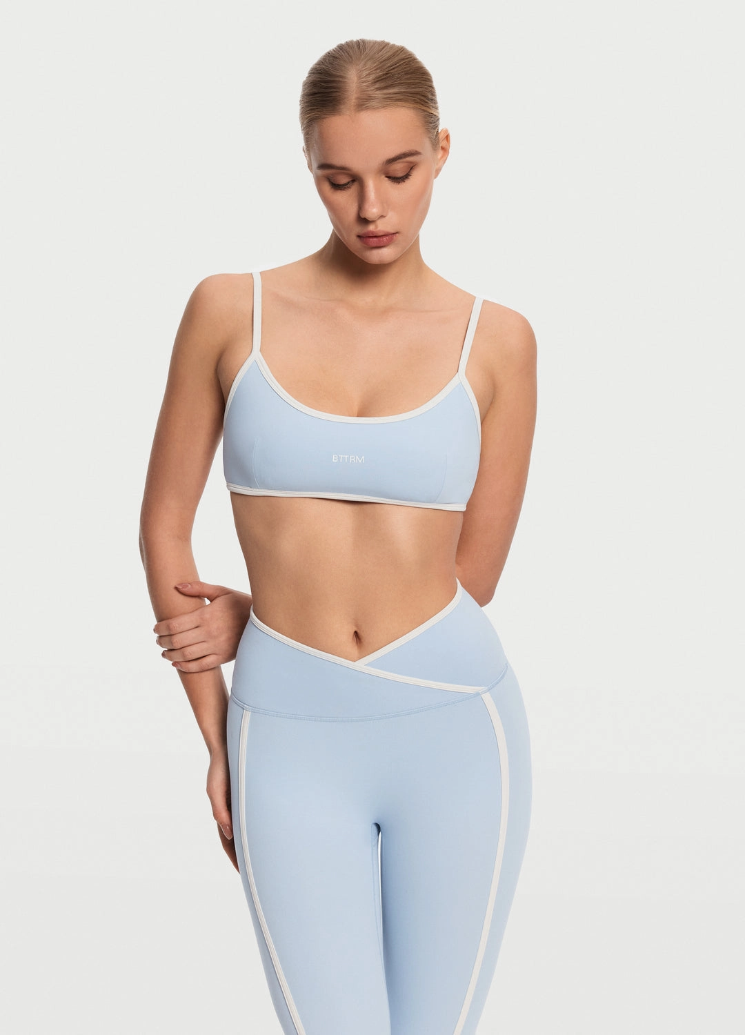 City Walk Rib Knit Crossover Waist Leggings