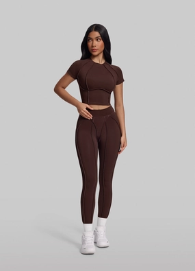 Contour Stitch Leggings Cool Tone Breathable Fabric For Men