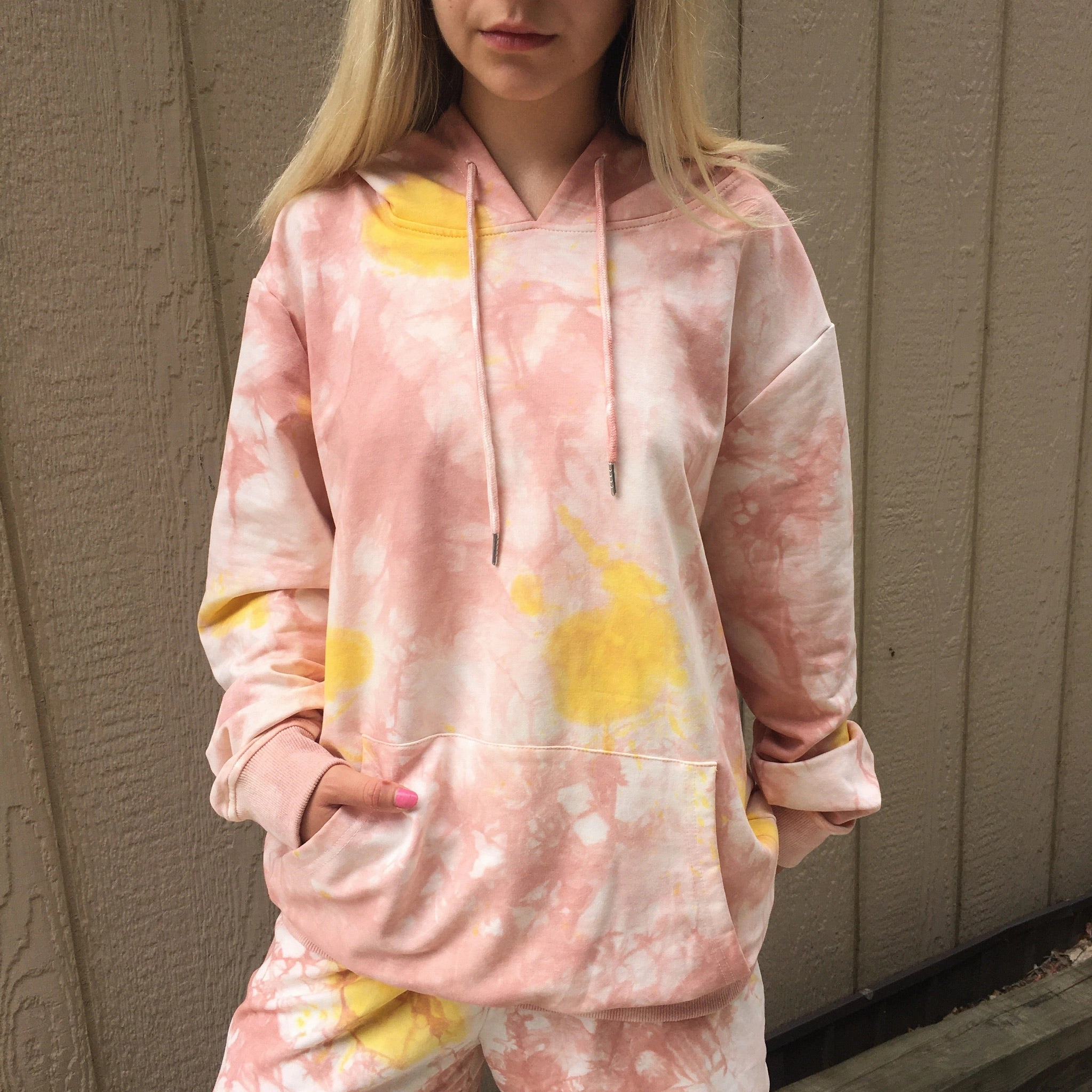 JODY Tie Dye Hoodie Hypoallergenic Wool Mix