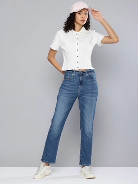 Always Fits Women's 710 Blue Skinny Fit High Rise Jeans