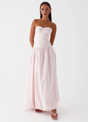 All-Season Comfort Sophisticated Design Starla Maxi Dress - Pink