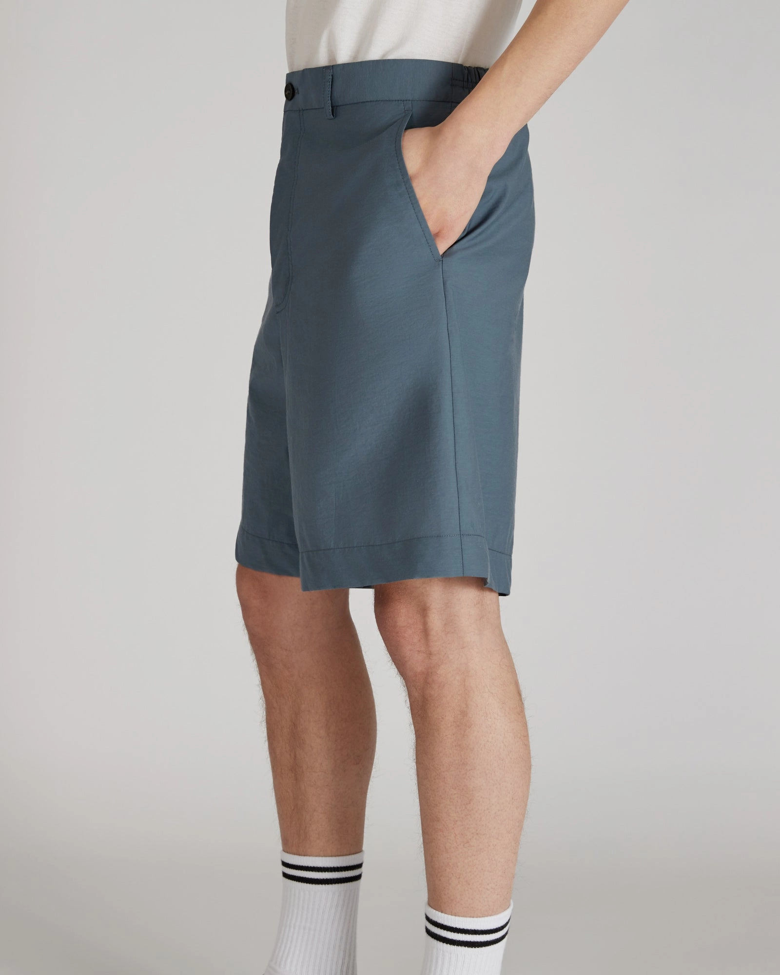 Hygienic Inner Layer Relaxed fit cotton-nylon Bermuda shorts